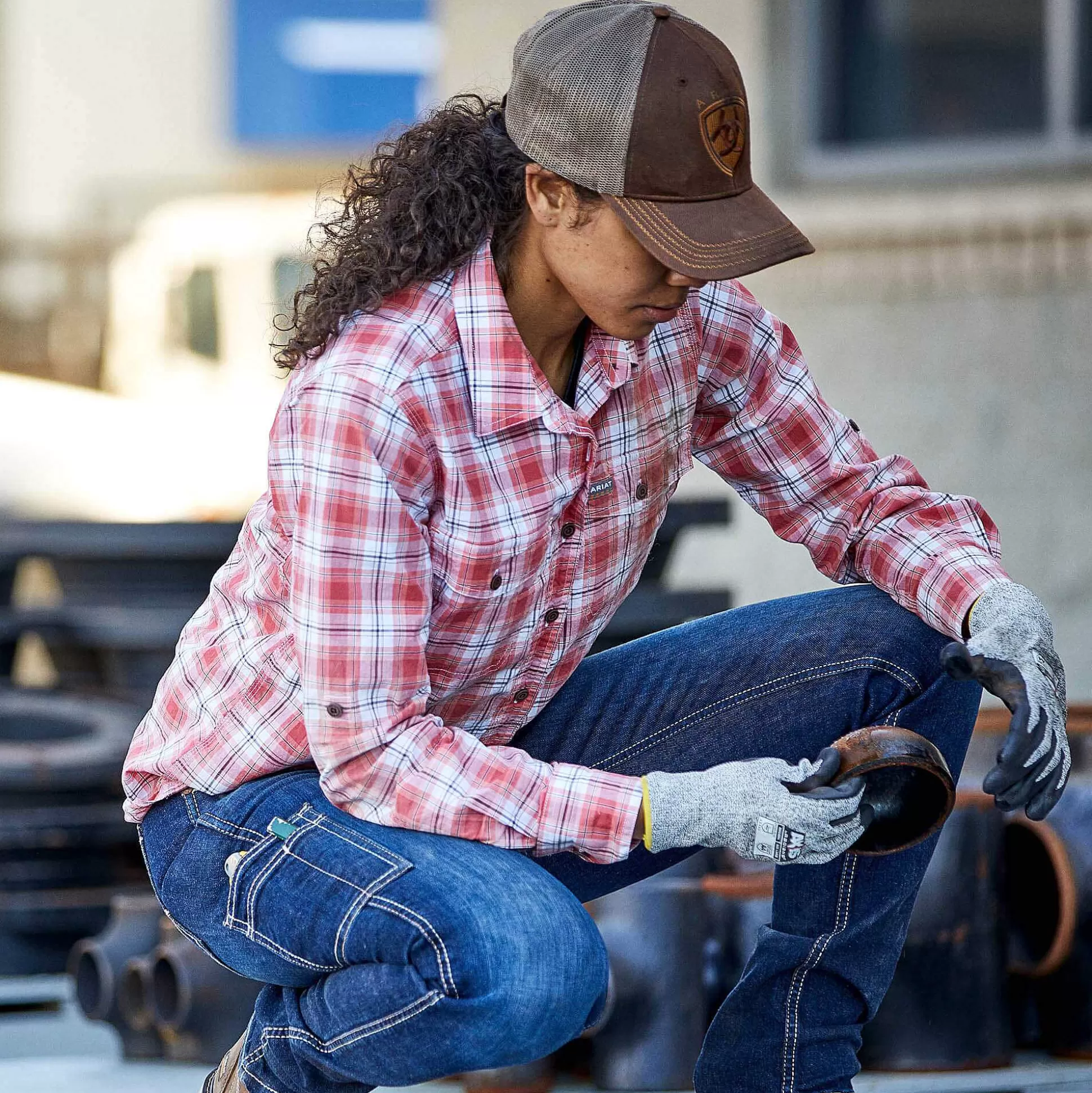 ariat T-Shirts & Tops*Rebar Made Tough Durastretch Work Shirt