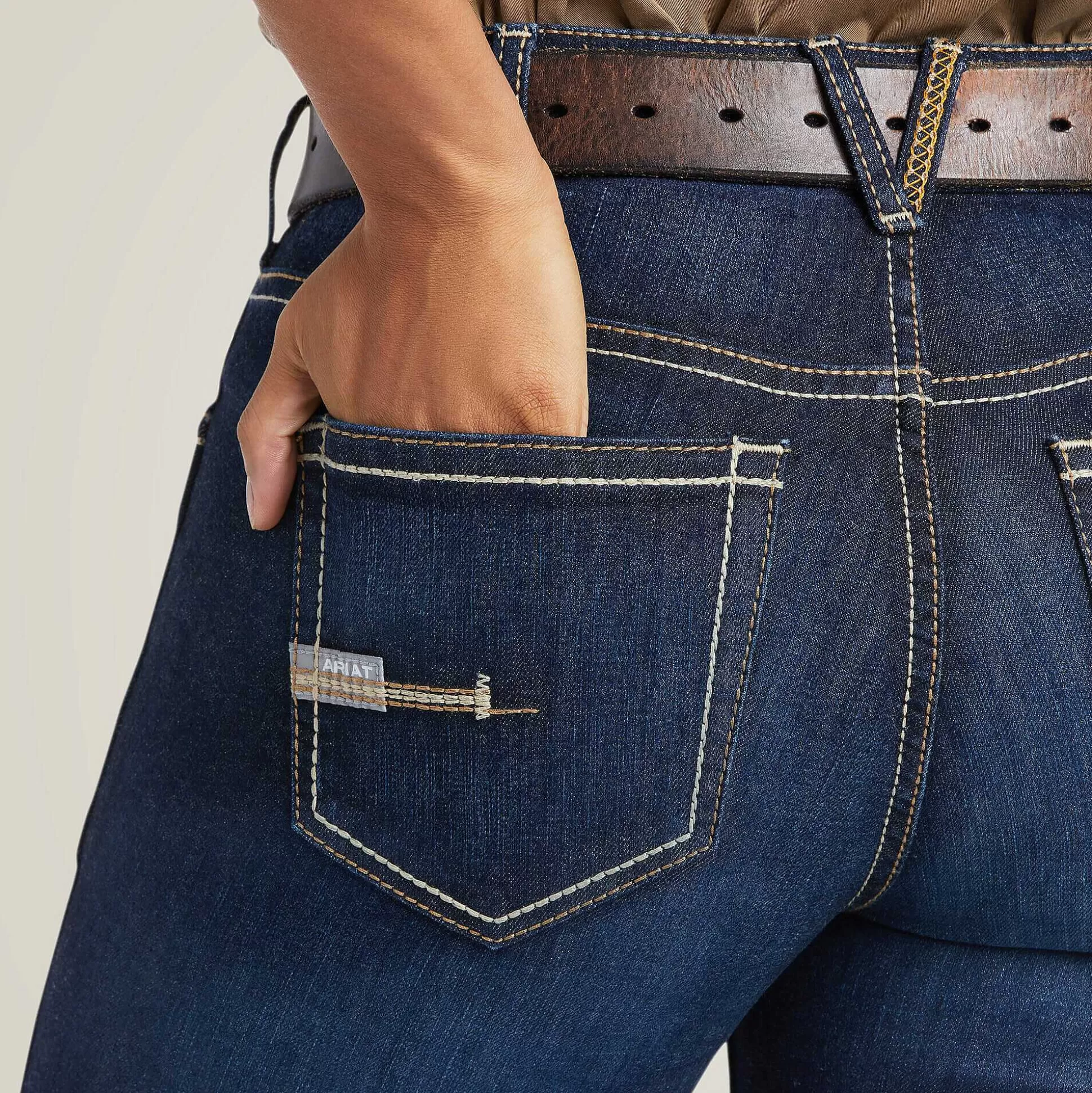 ariat Denim*Rebar Perfect Rise Work Flex Riveter Slim Leg Jean