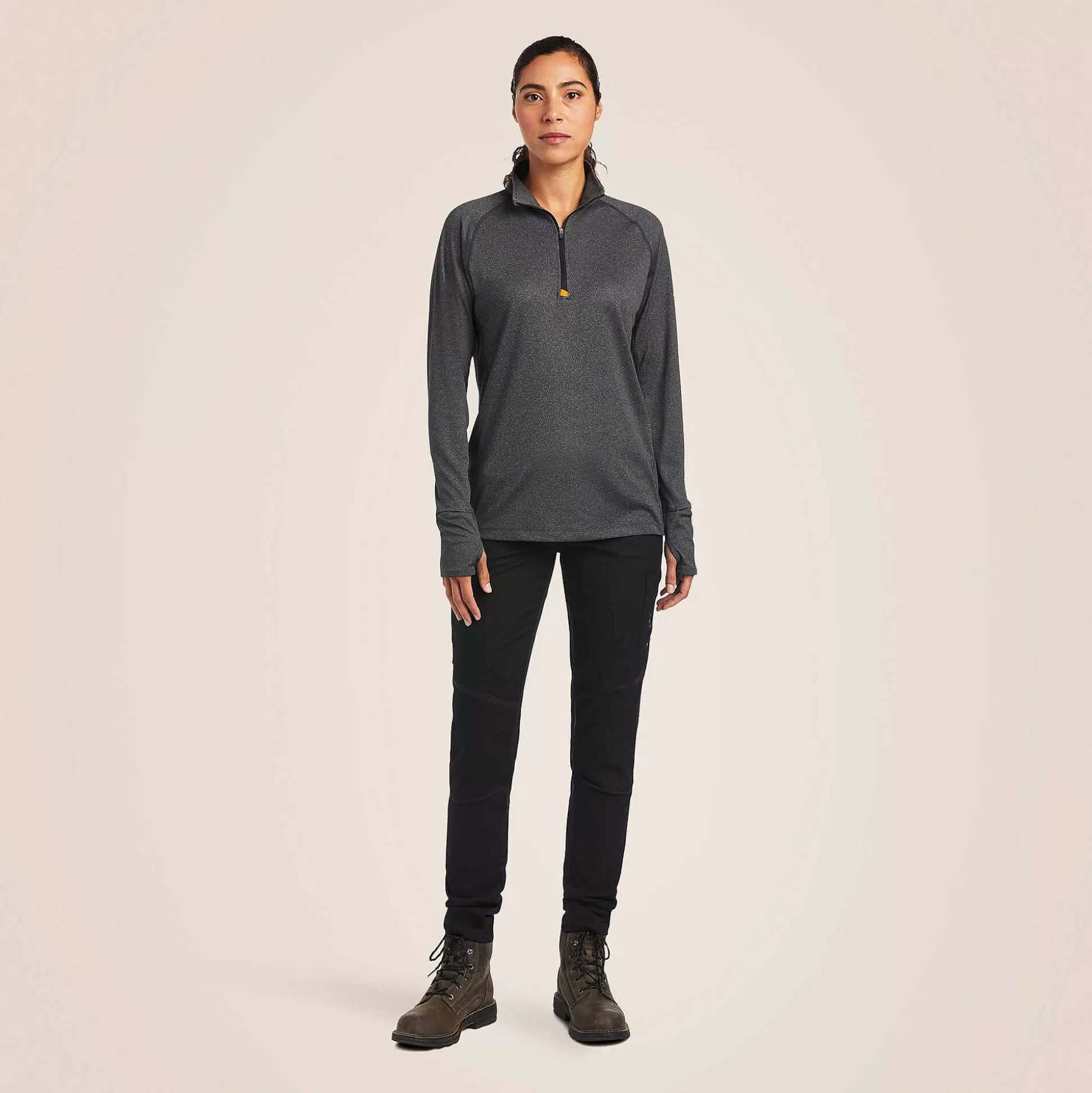 ariat T-Shirts & Tops*Rebar Polartec Elite Zip Baselayer