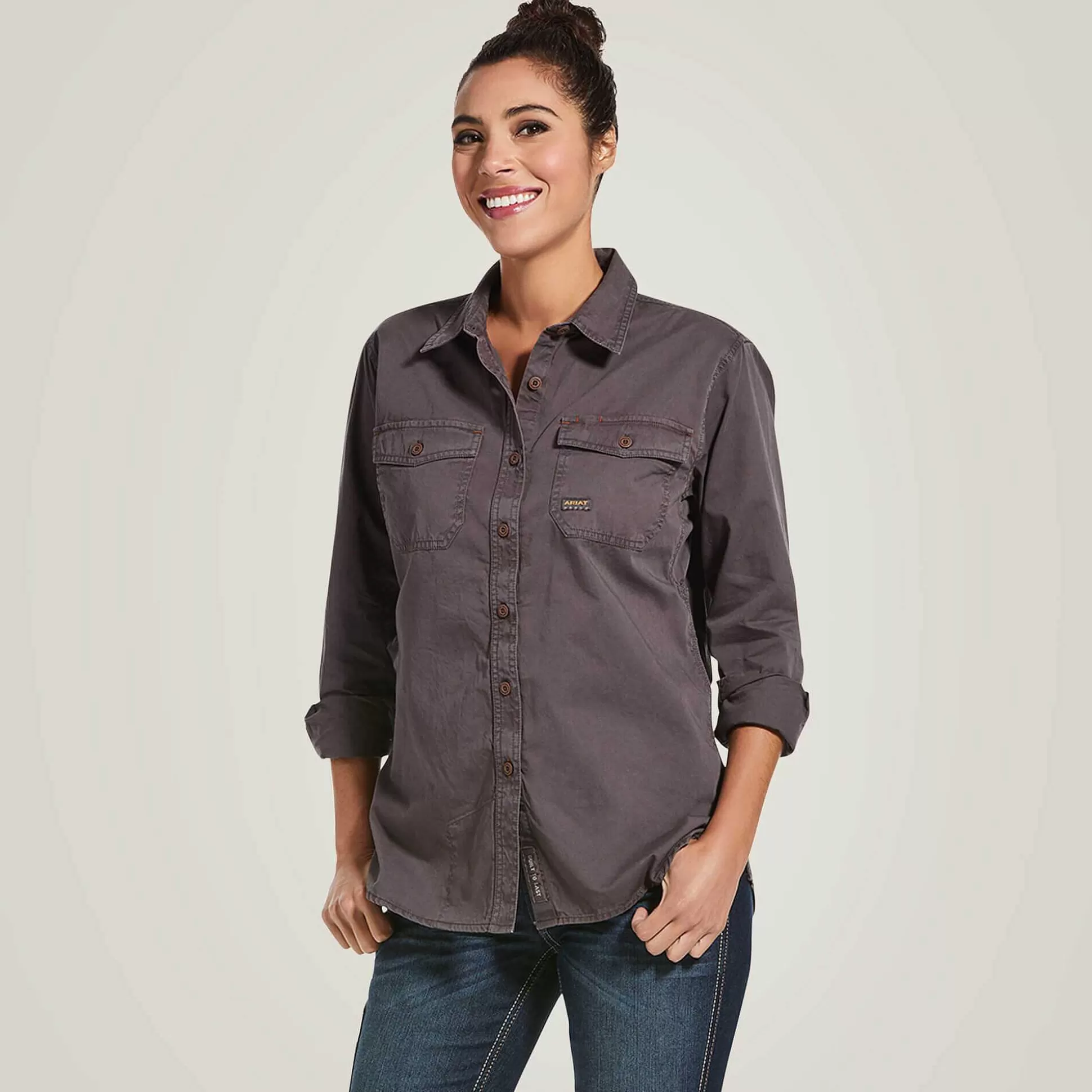 ariat T-Shirts & Tops*Rebar Washed Twill Work Shirt
