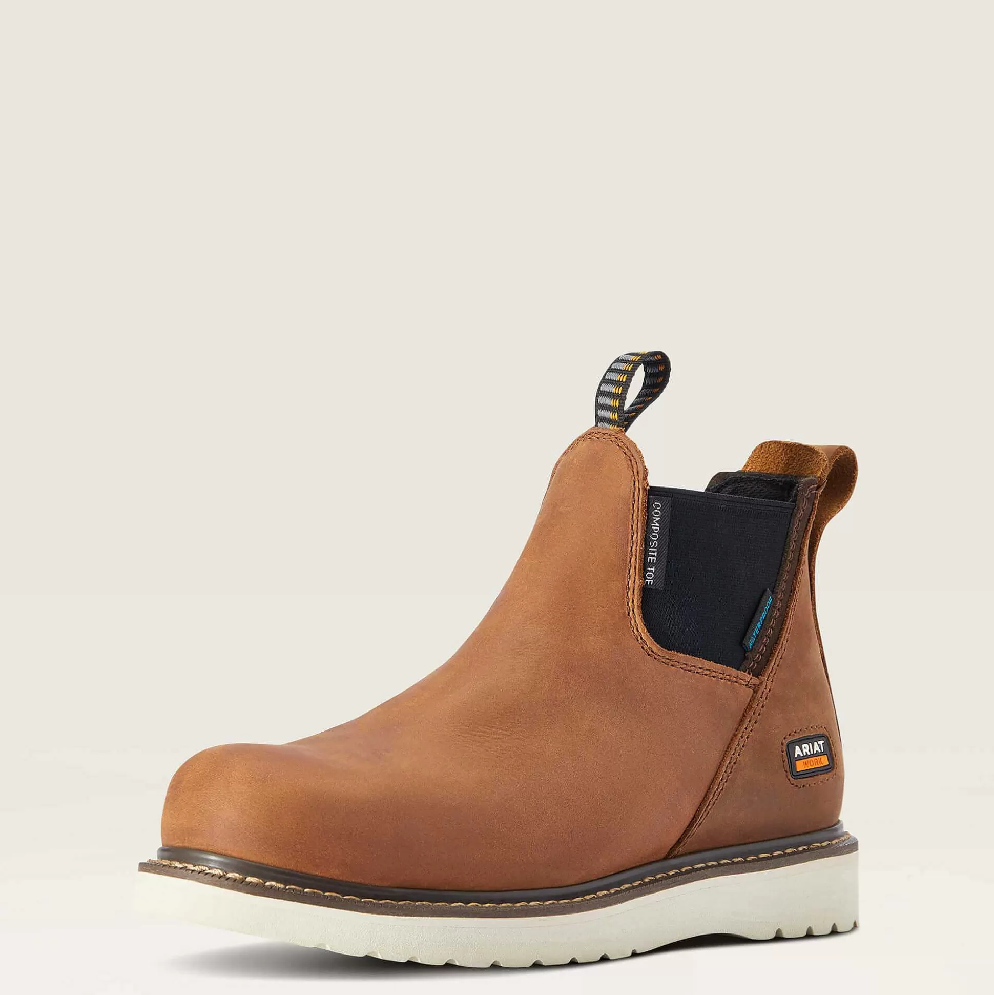 ariat Waterproof Boots*Rebar Wedge Chelsea Waterproof Composite Toe Work Boot