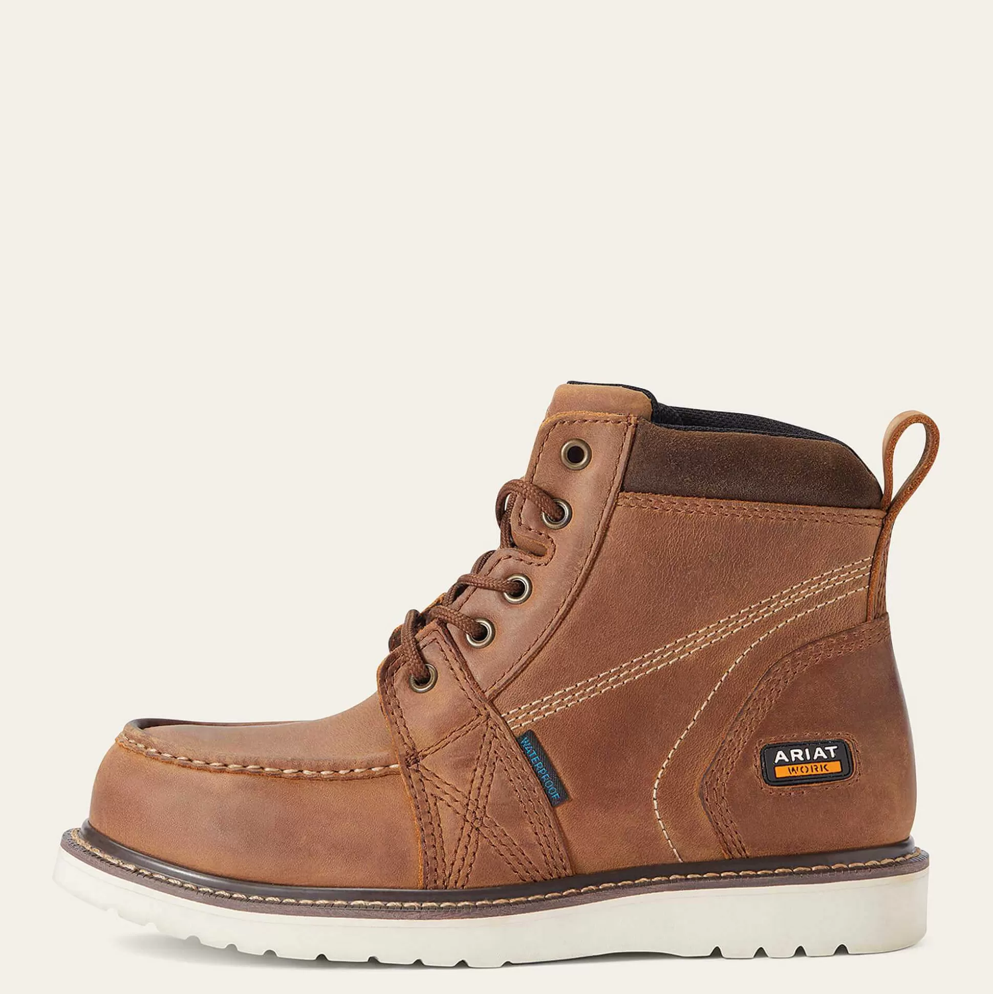 ariat Waterproof Boots*Rebar Wedge Moc Toe Waterproof Composite Toe Work Boot
