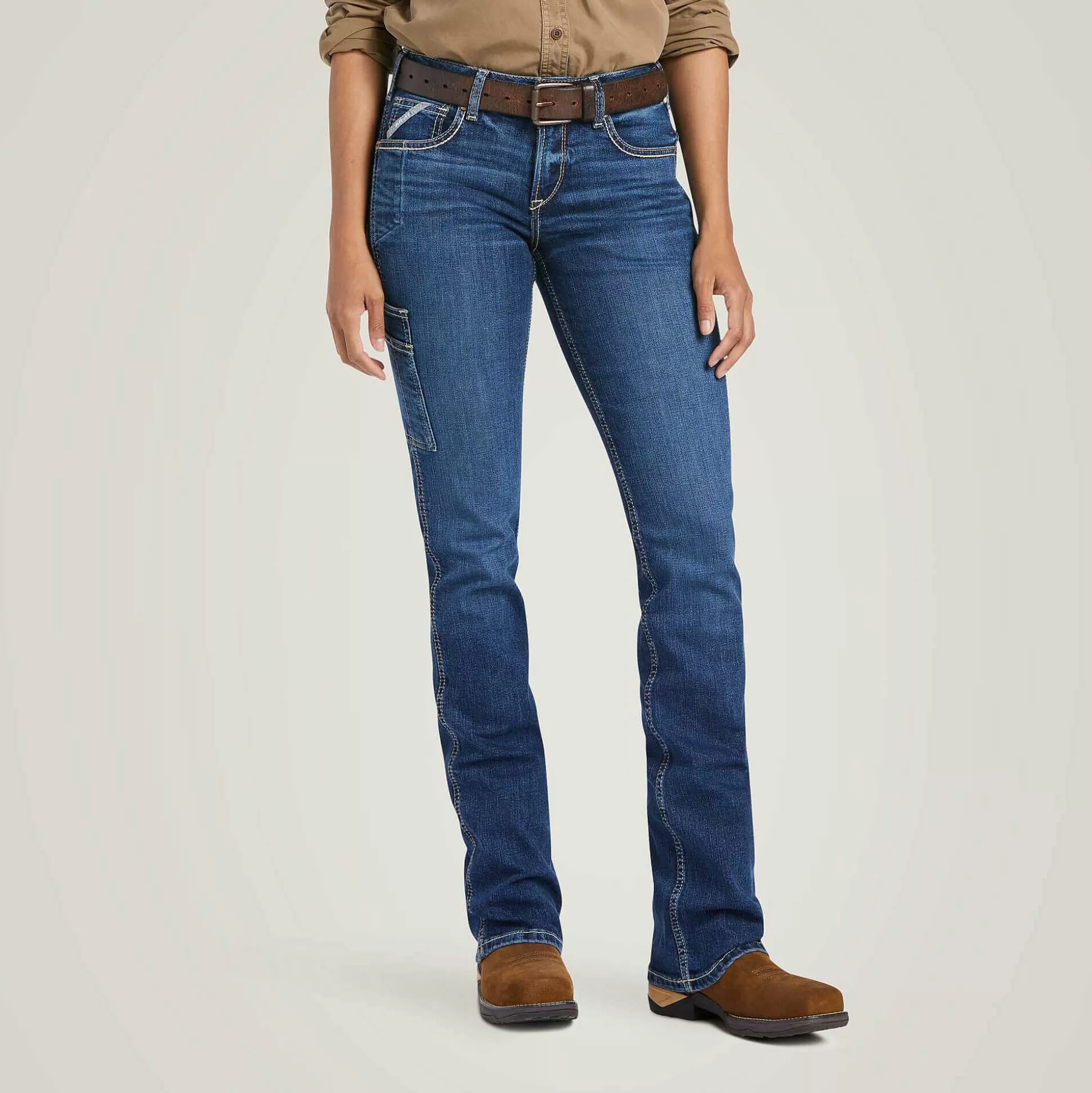 ariat Denim*Rebar Work Flex Perfect Rise Riveter Boot Cut Jean