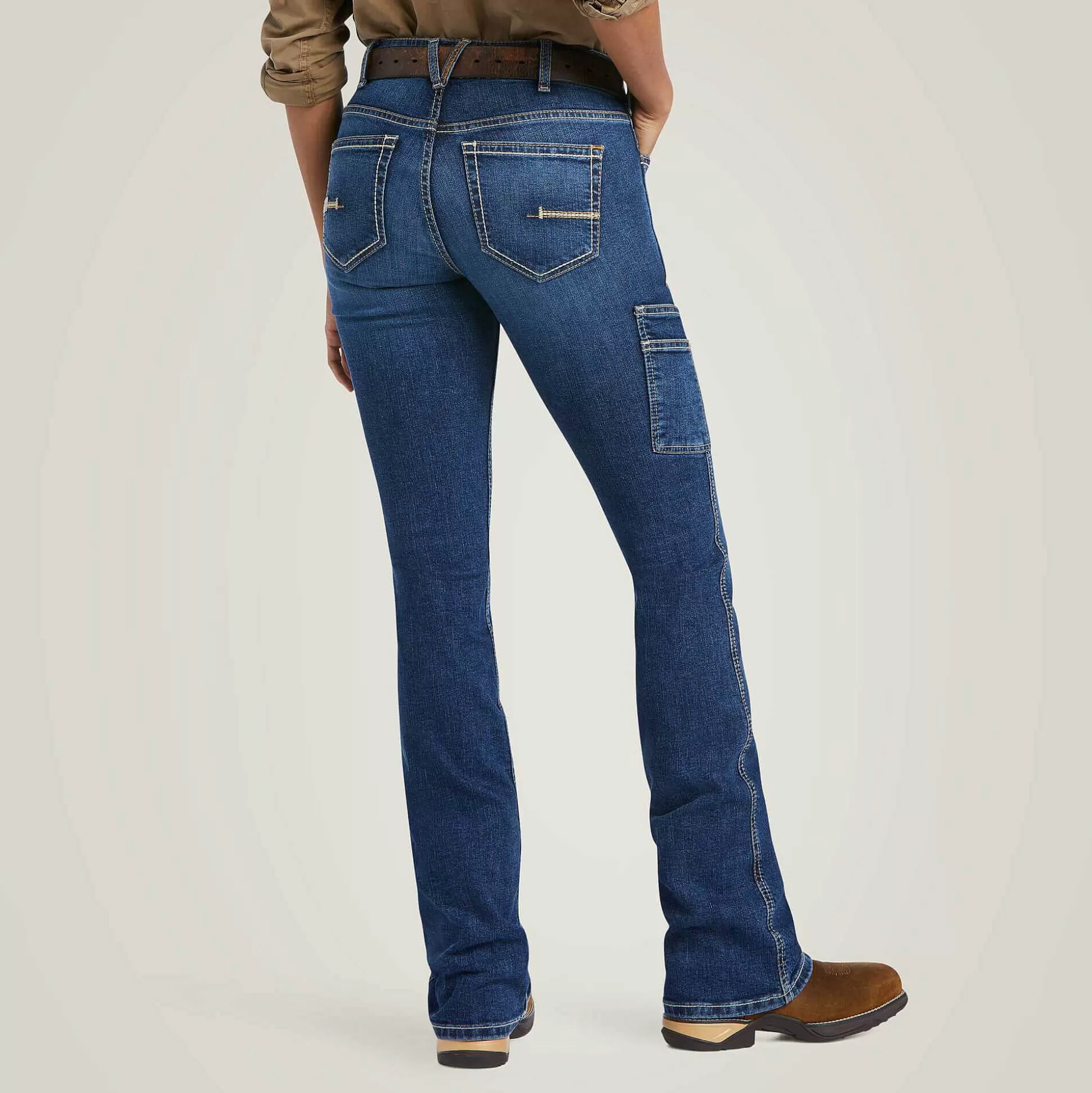 ariat Denim*Rebar Work Flex Perfect Rise Riveter Boot Cut Jean
