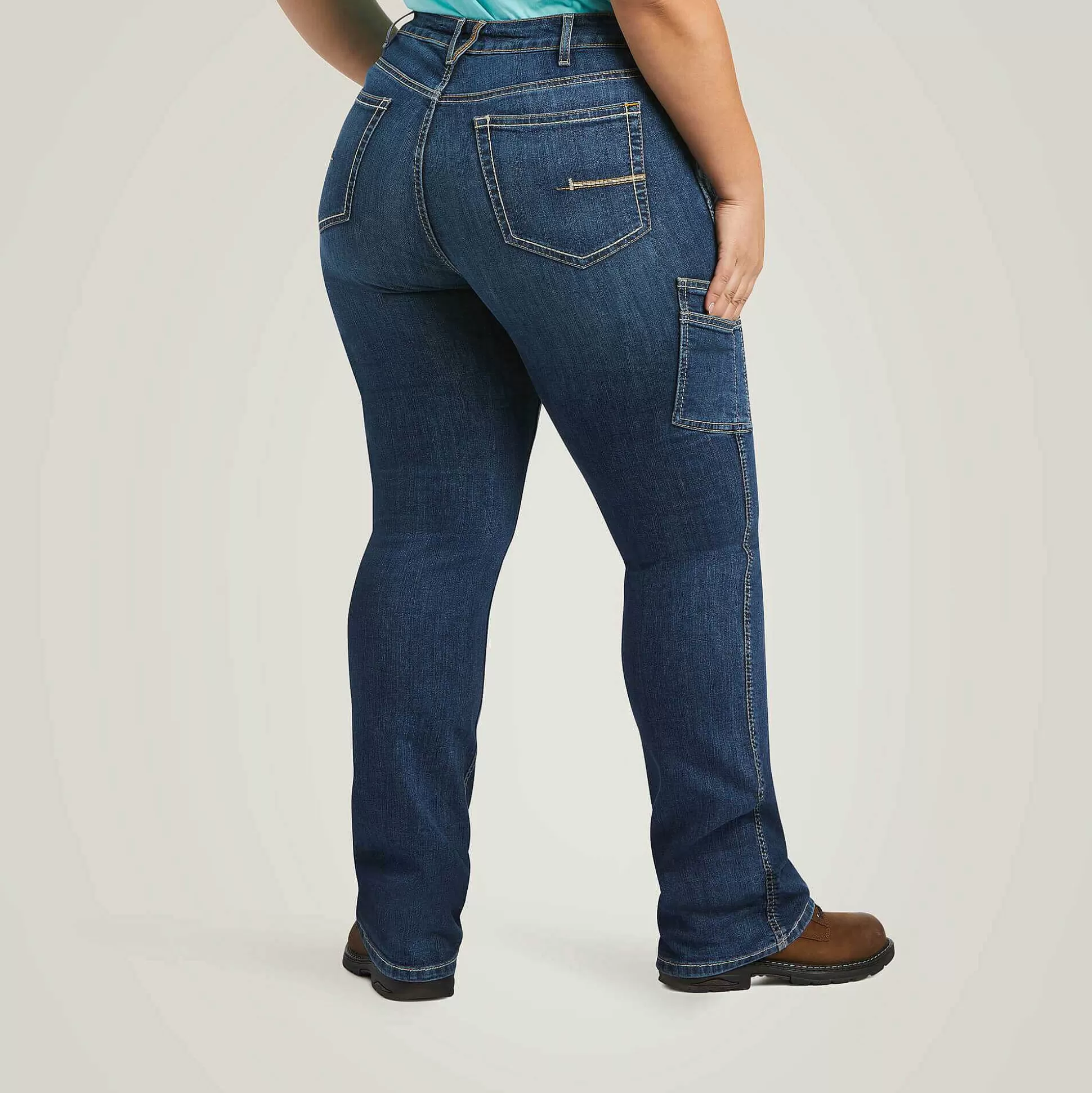 ariat Denim*Rebar Work Flex Perfect Rise Riveter Boot Cut Jean
