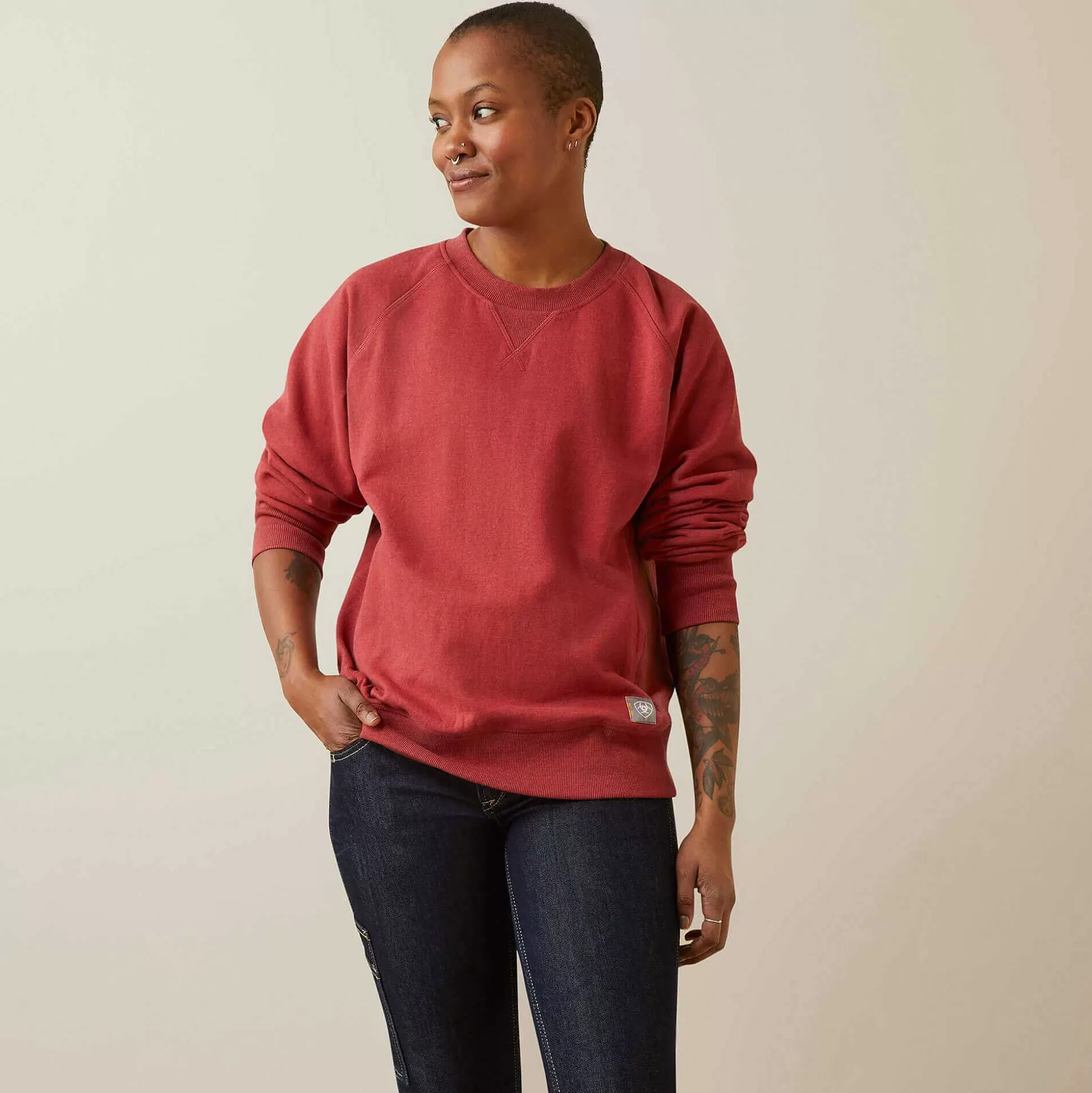 ariat Sweatshirts & Hoodies*Rebar Workman Washed Fleece Sweatshirt