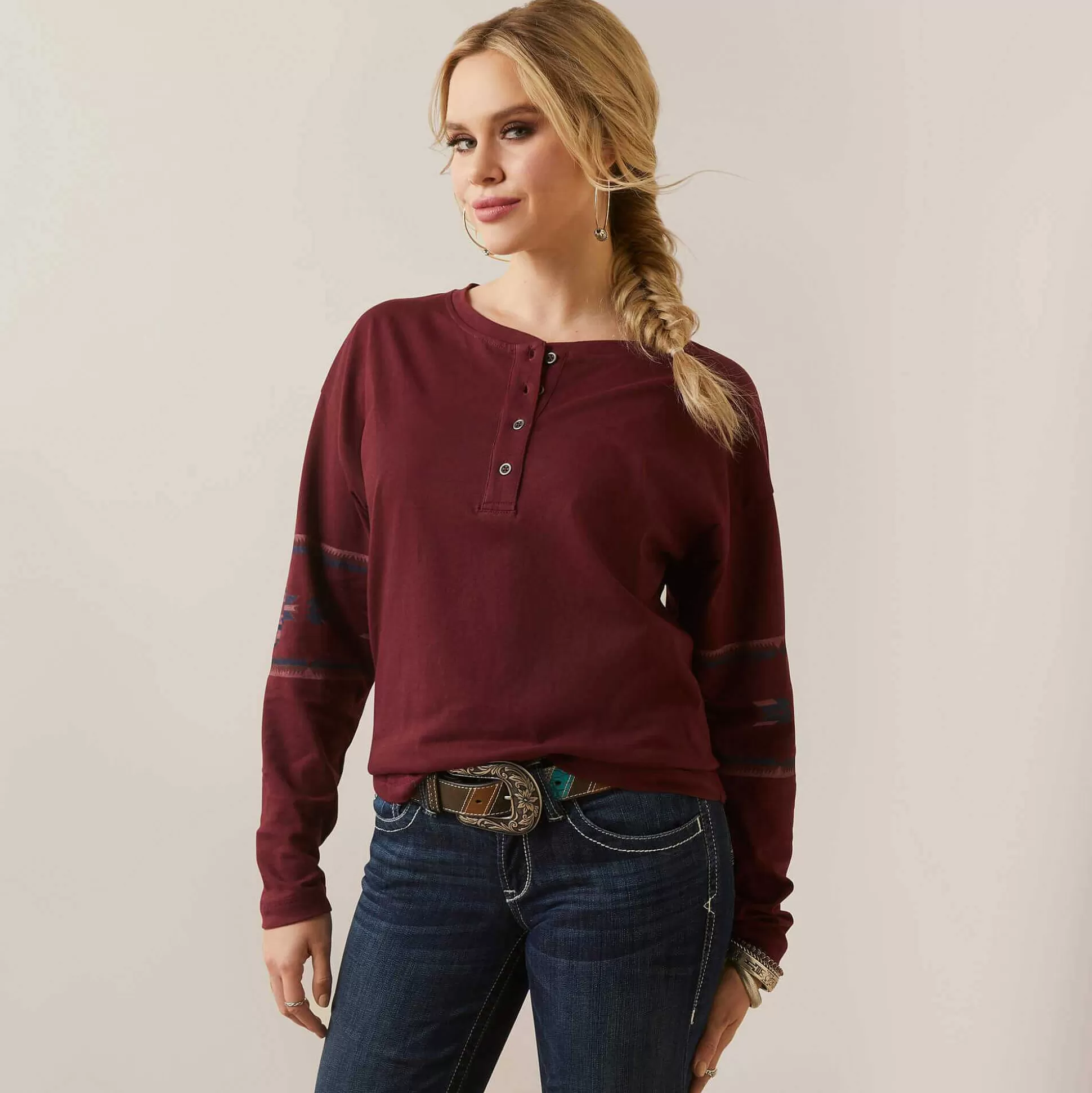 ariat T-Shirts & Tops*Relaxed Henley Top