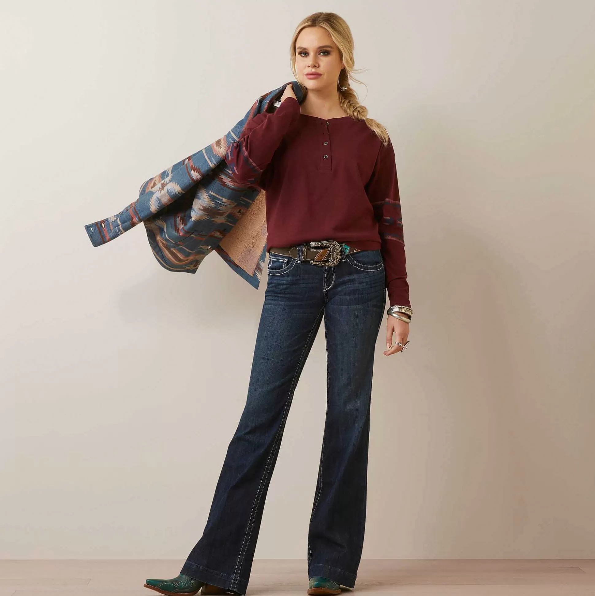 ariat T-Shirts & Tops*Relaxed Henley Top