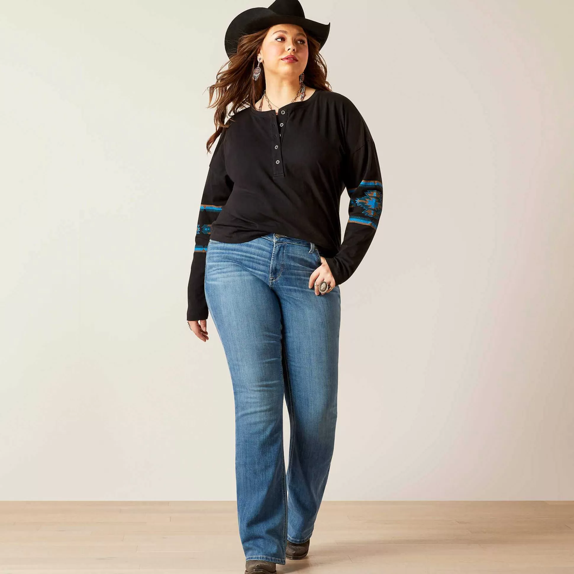 ariat T-Shirts & Tops*Relaxed Henley Top