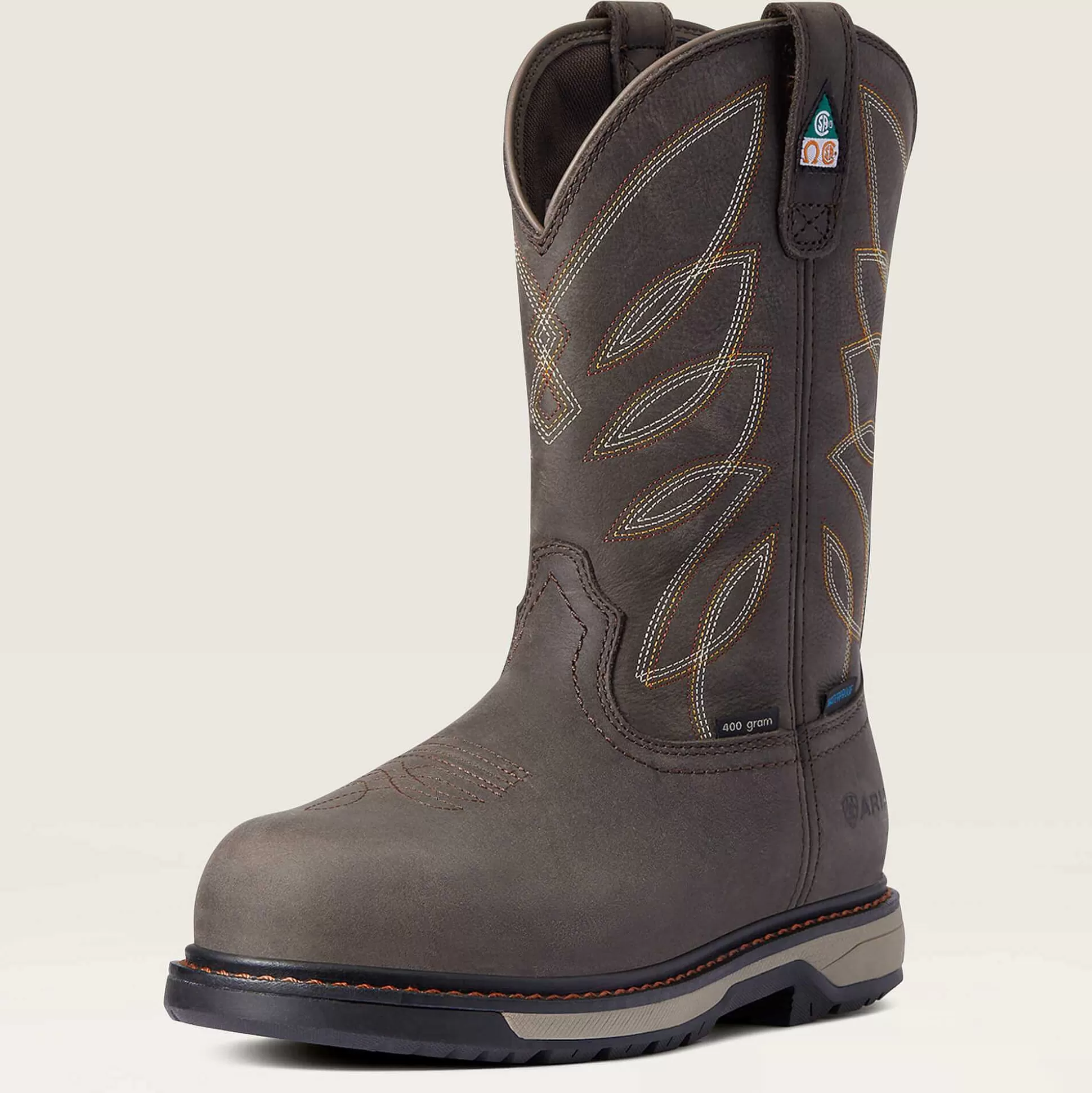 ariat Waterproof Boots*Riveter Csa Glacier Grip Waterproof 400G Composite Toe Work Boot