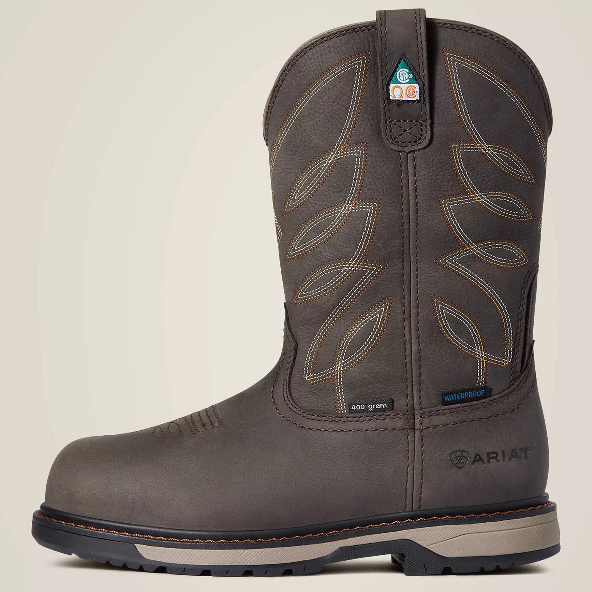 ariat Waterproof Boots*Riveter Csa Glacier Grip Waterproof 400G Composite Toe Work Boot