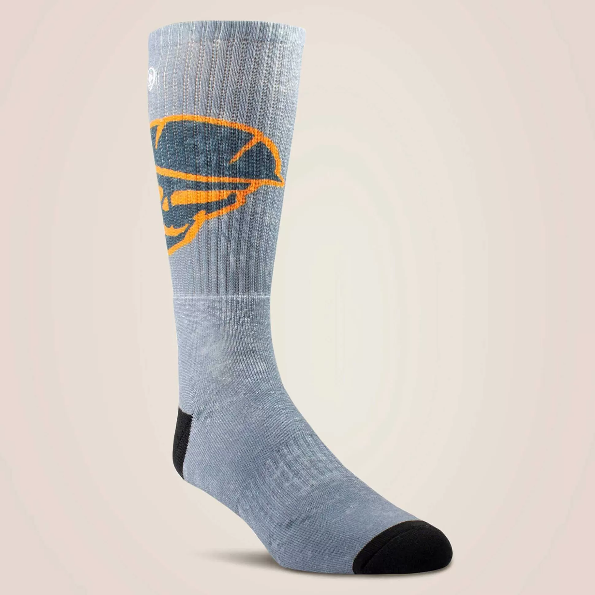 ariat Socks*Roughneck Graphic Crew Work Sock 2 Pair Multi Color Pack