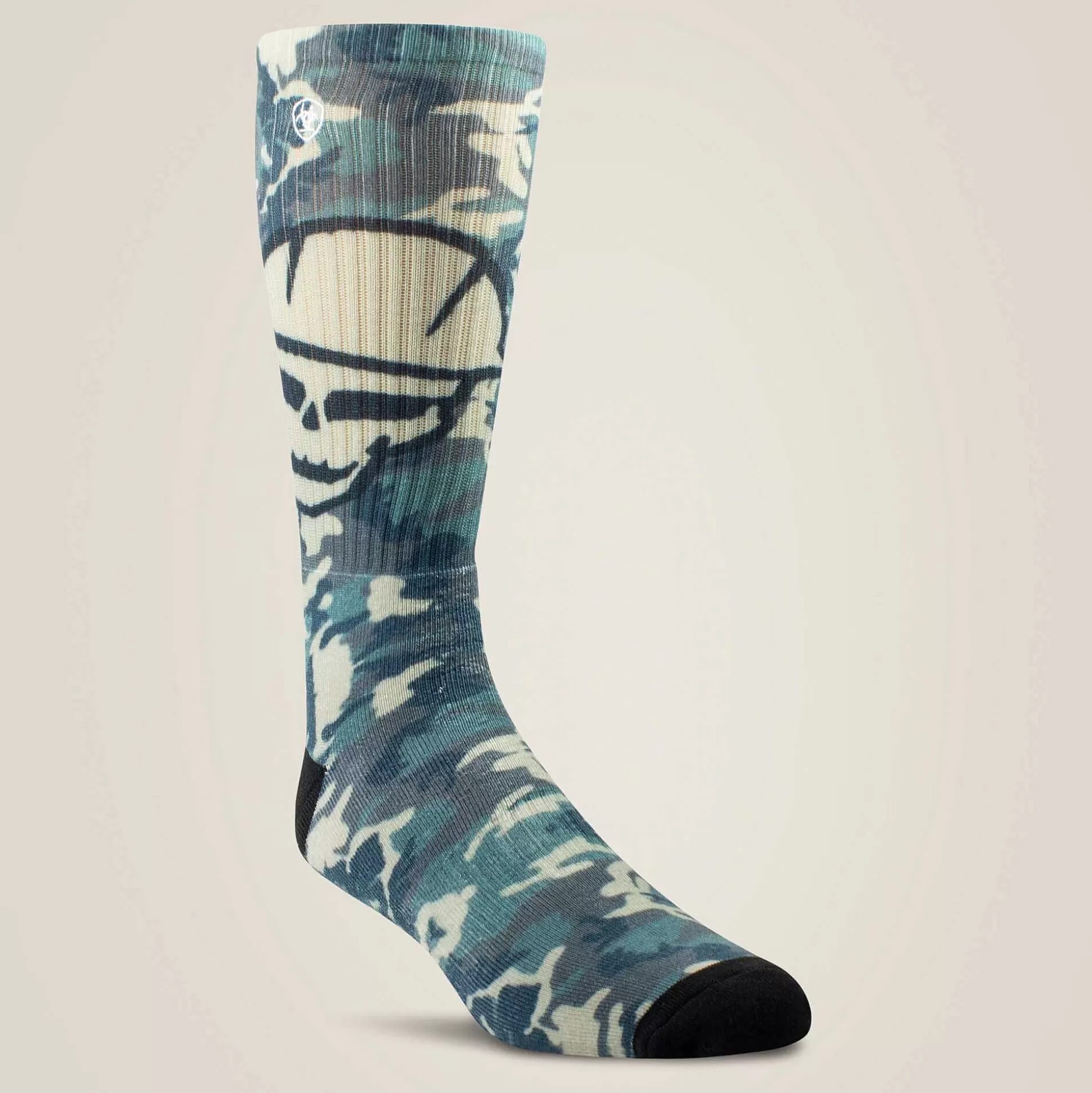 ariat Socks*Roughneck Graphic Crew Work Sock 2 Pair Multi Color Pack