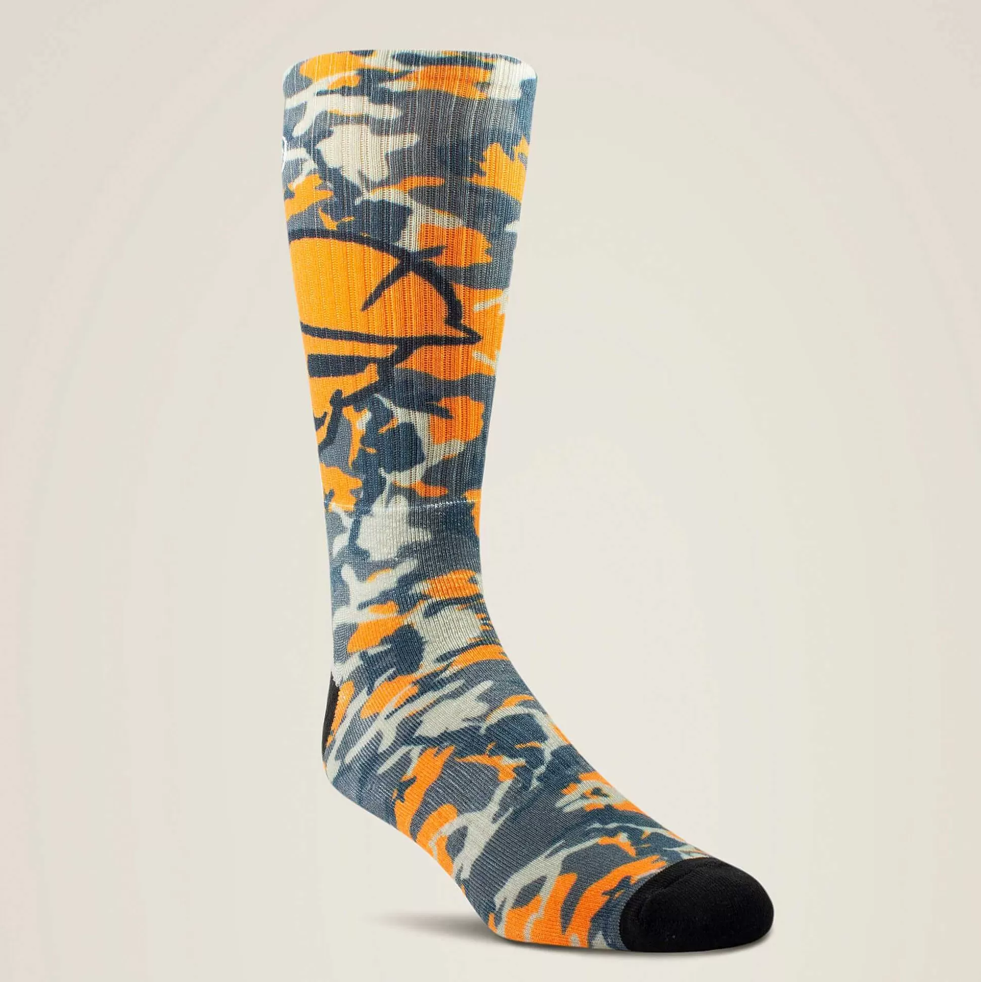 ariat Socks*Roughneck Graphic Crew Work Sock 2 Pair Multi Color Pack