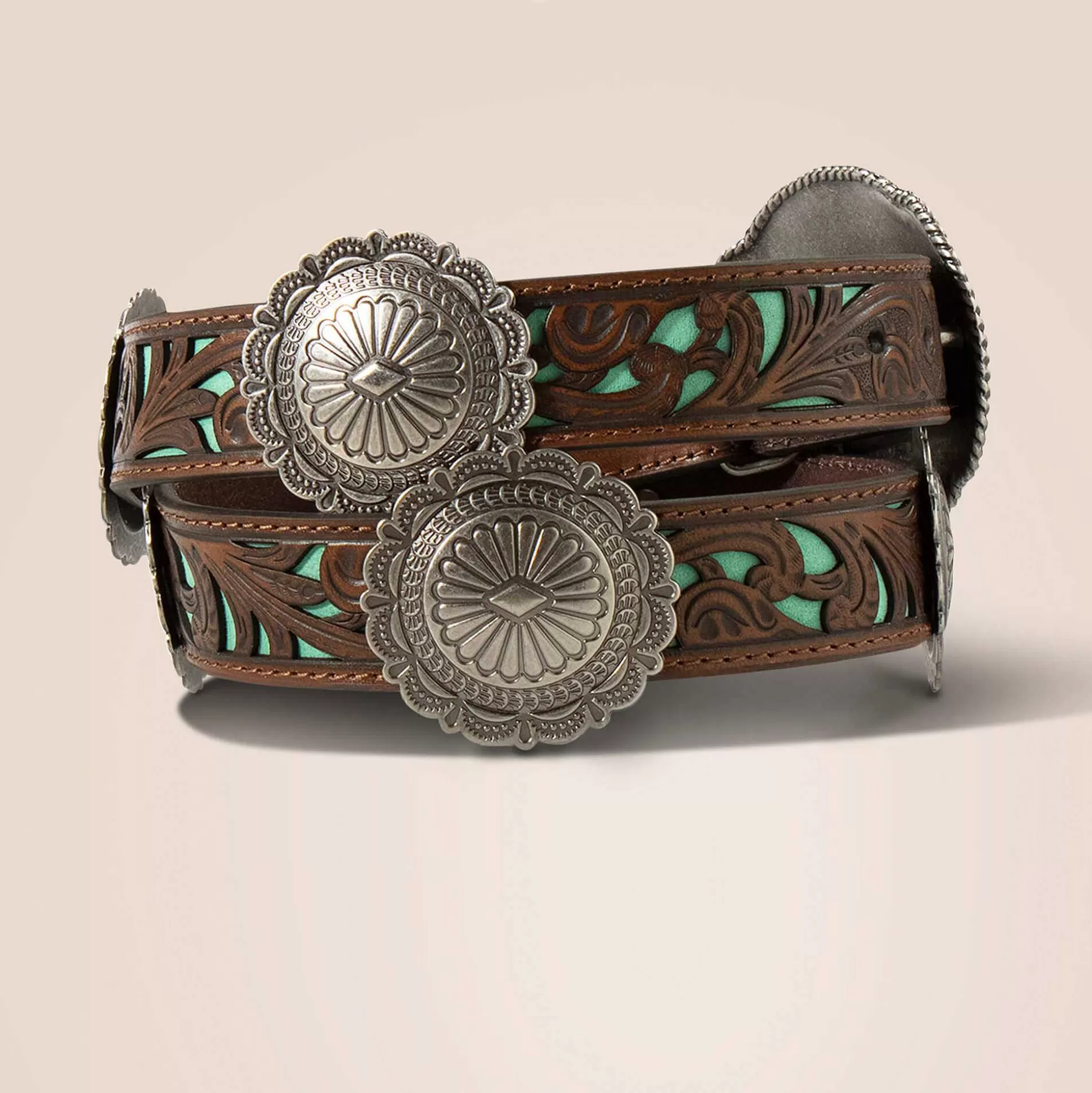 ariat Belts*Round Concho Filigree Belt