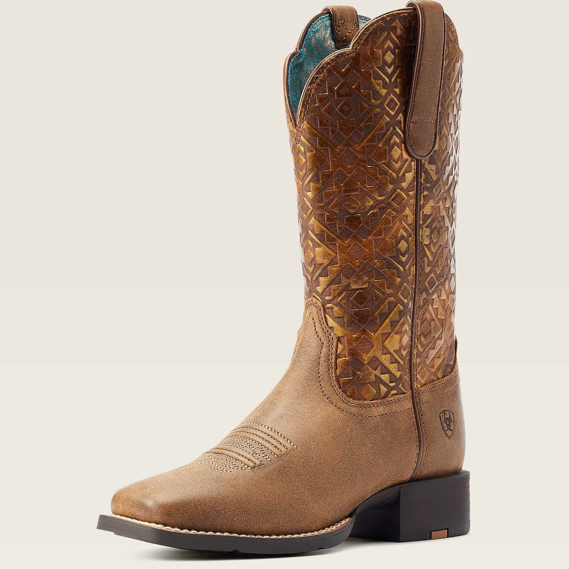 ariat Western Boots*Round Up Wide Square Toe Western Boot
