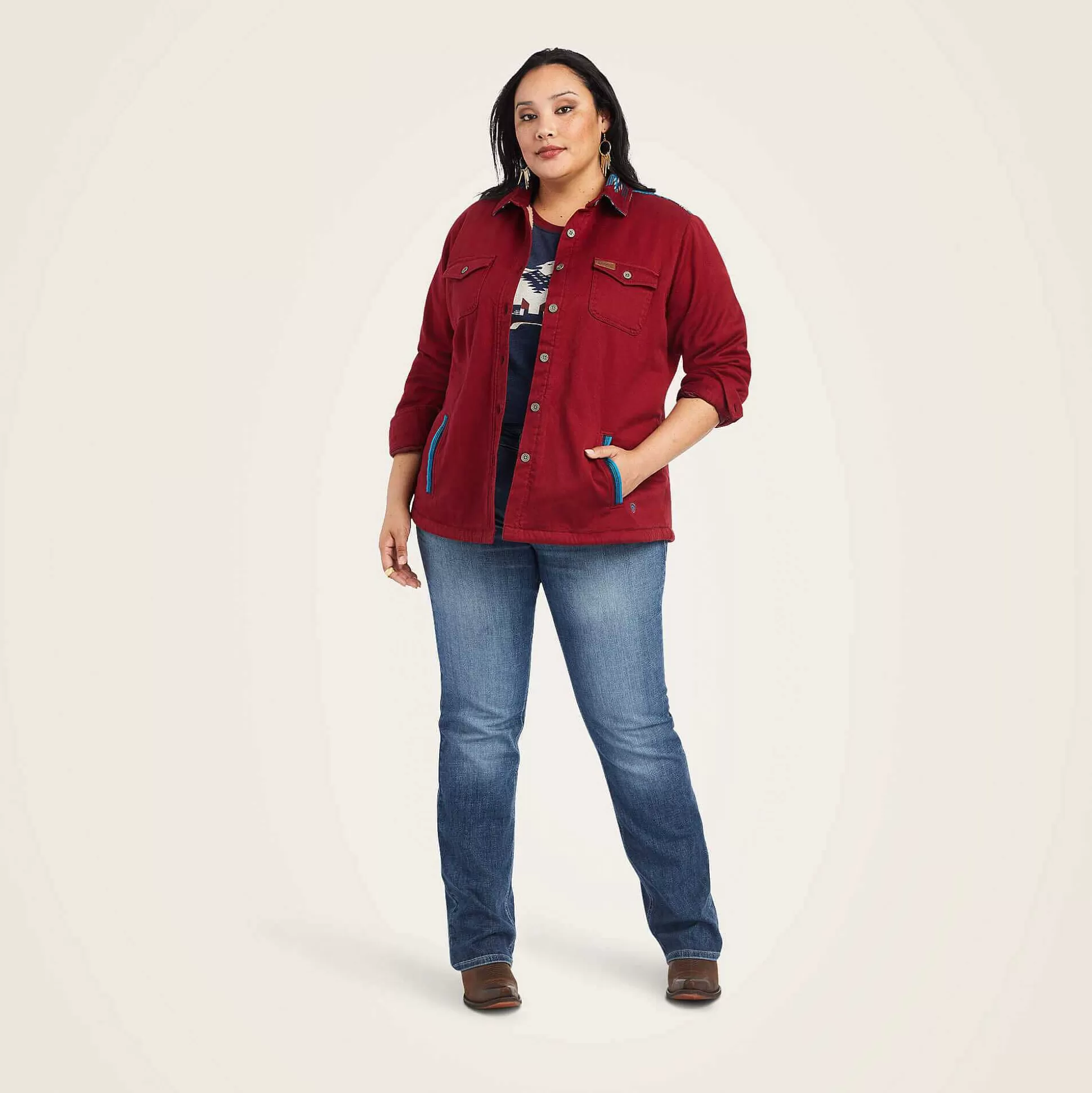 ariat Jackets & Vests*Shacket Chimayo Shirt Jacket