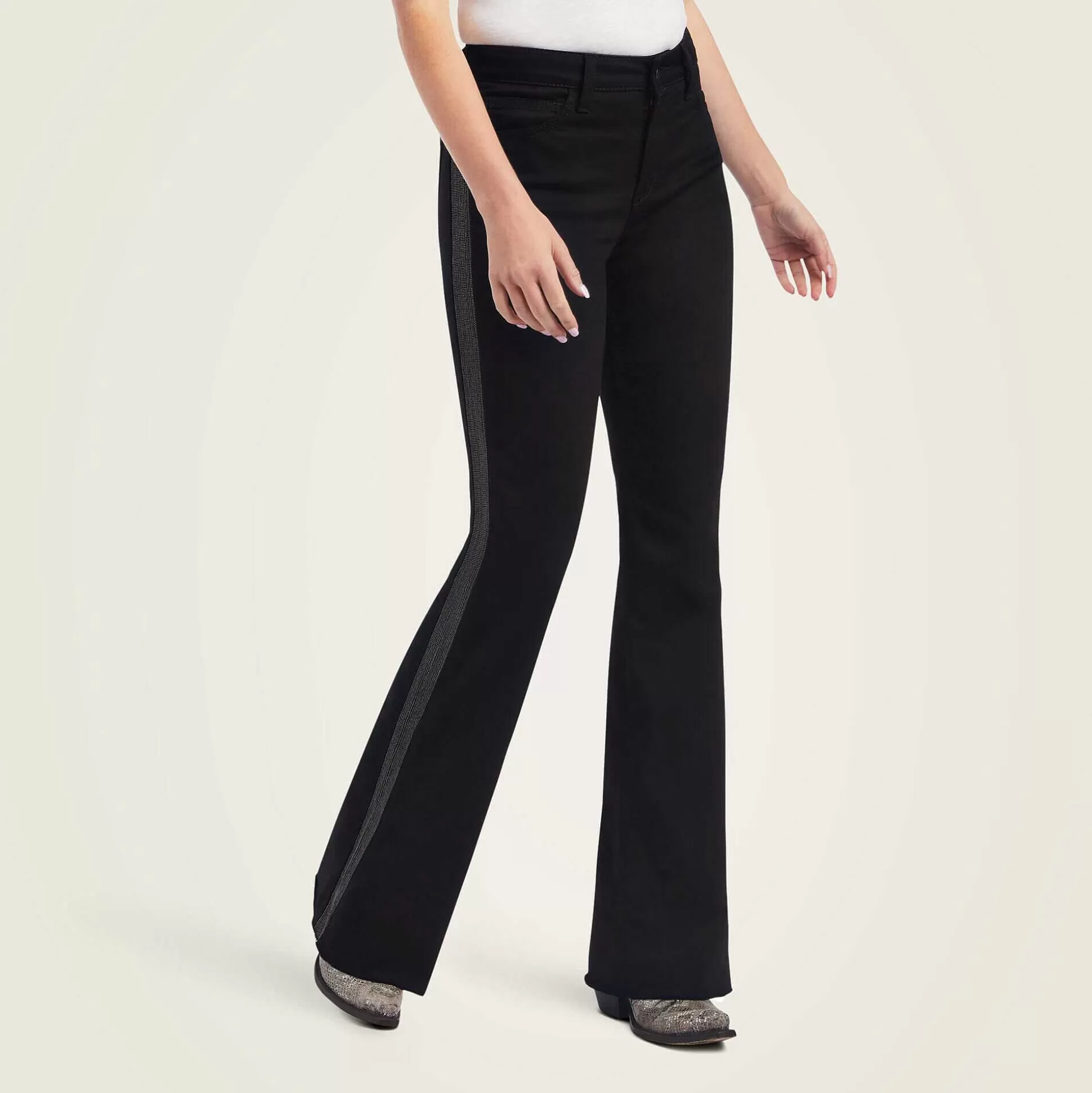 ariat Denim*Slim Trouser Chain Stripe Wide Leg Jean