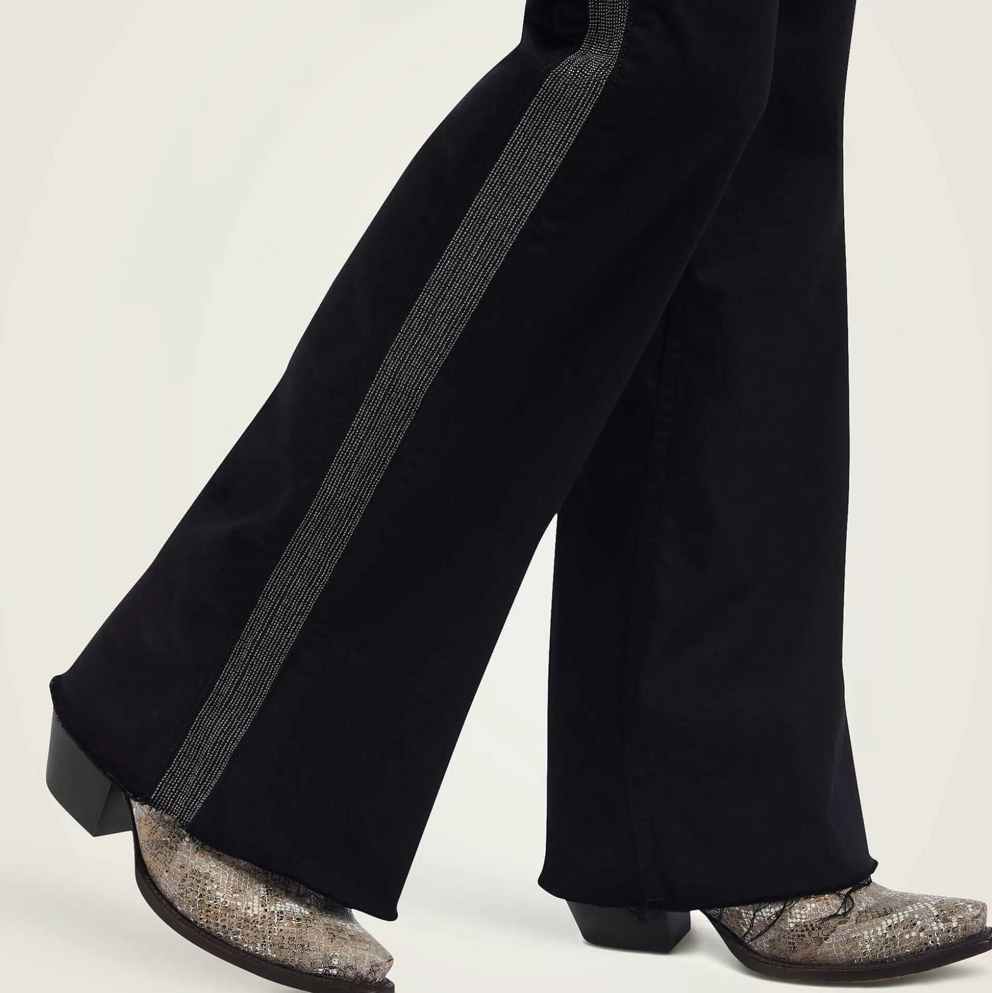 ariat Denim*Slim Trouser Chain Stripe Wide Leg Jean