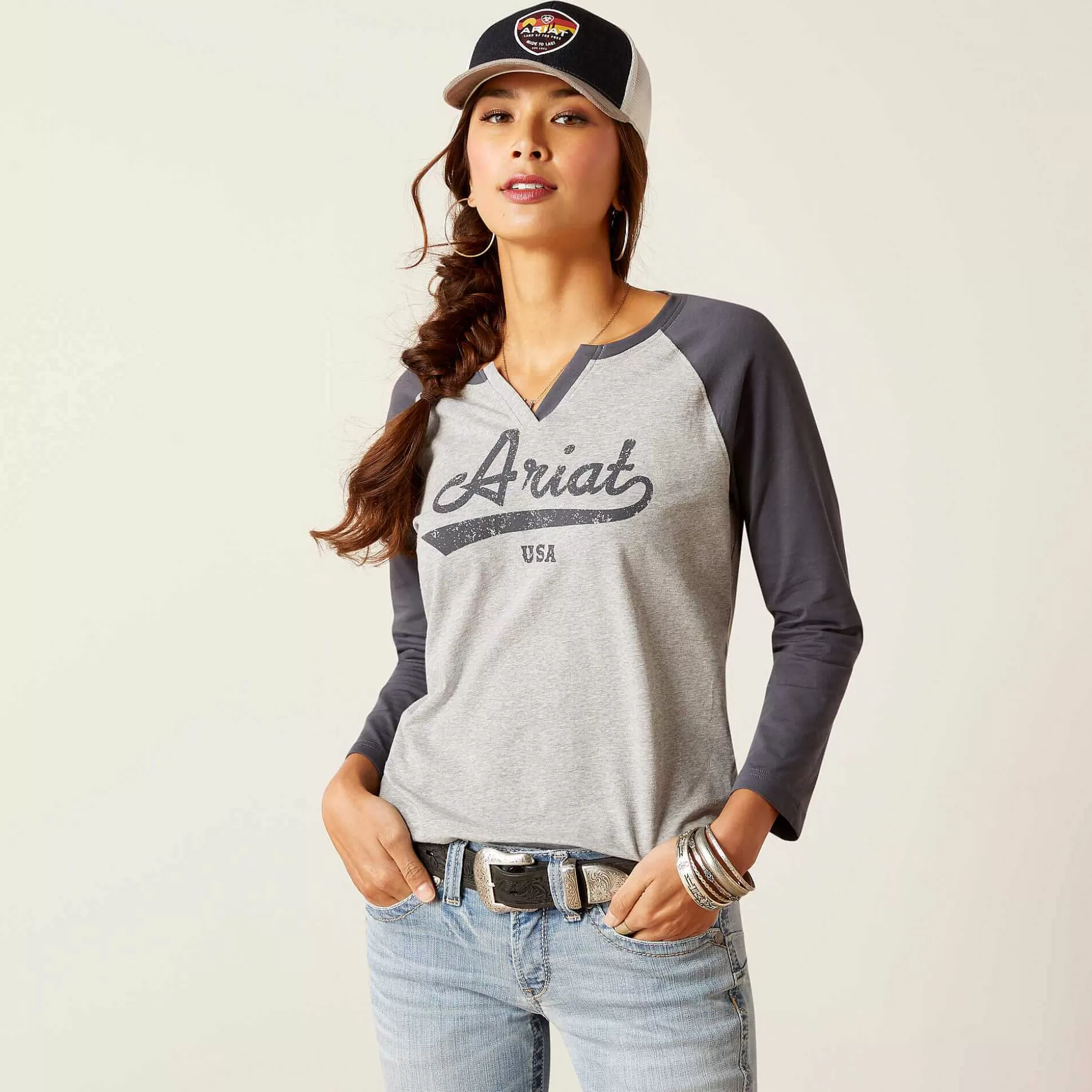 ariat T-Shirts & Tops*Split Neck