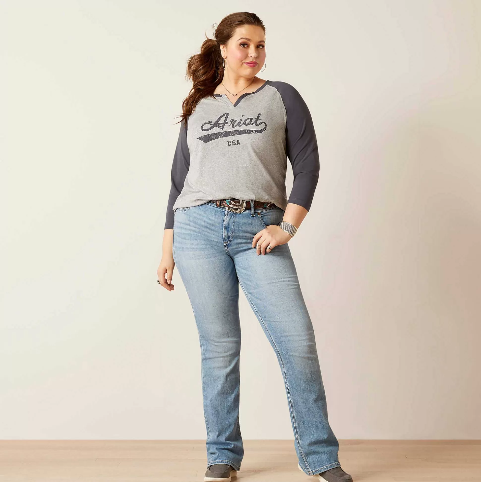 ariat T-Shirts & Tops*Split Neck