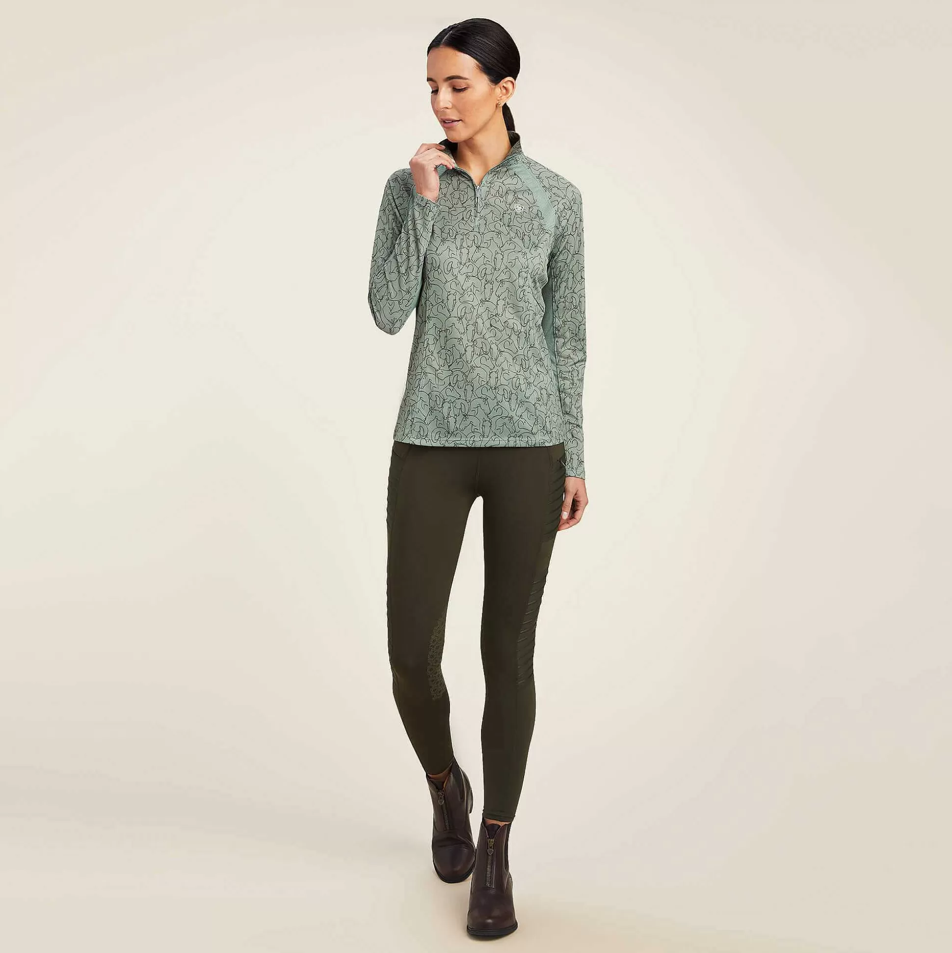 ariat T-Shirts & Tops*Sunstopper 2.0 1/4 Zip Baselayer