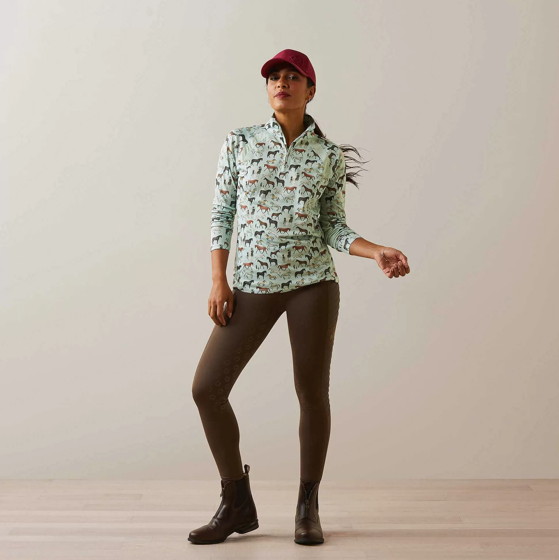 ariat T-Shirts & Tops*Sunstopper 2.0 1/4 Zip Baselayer