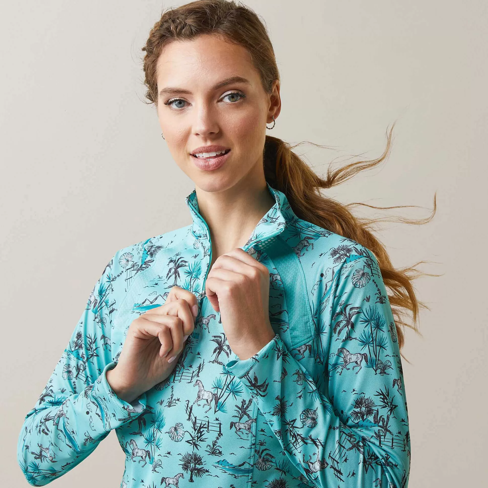 ariat T-Shirts & Tops*Sunstopper 2.0 1/4 Zip Baselayer
