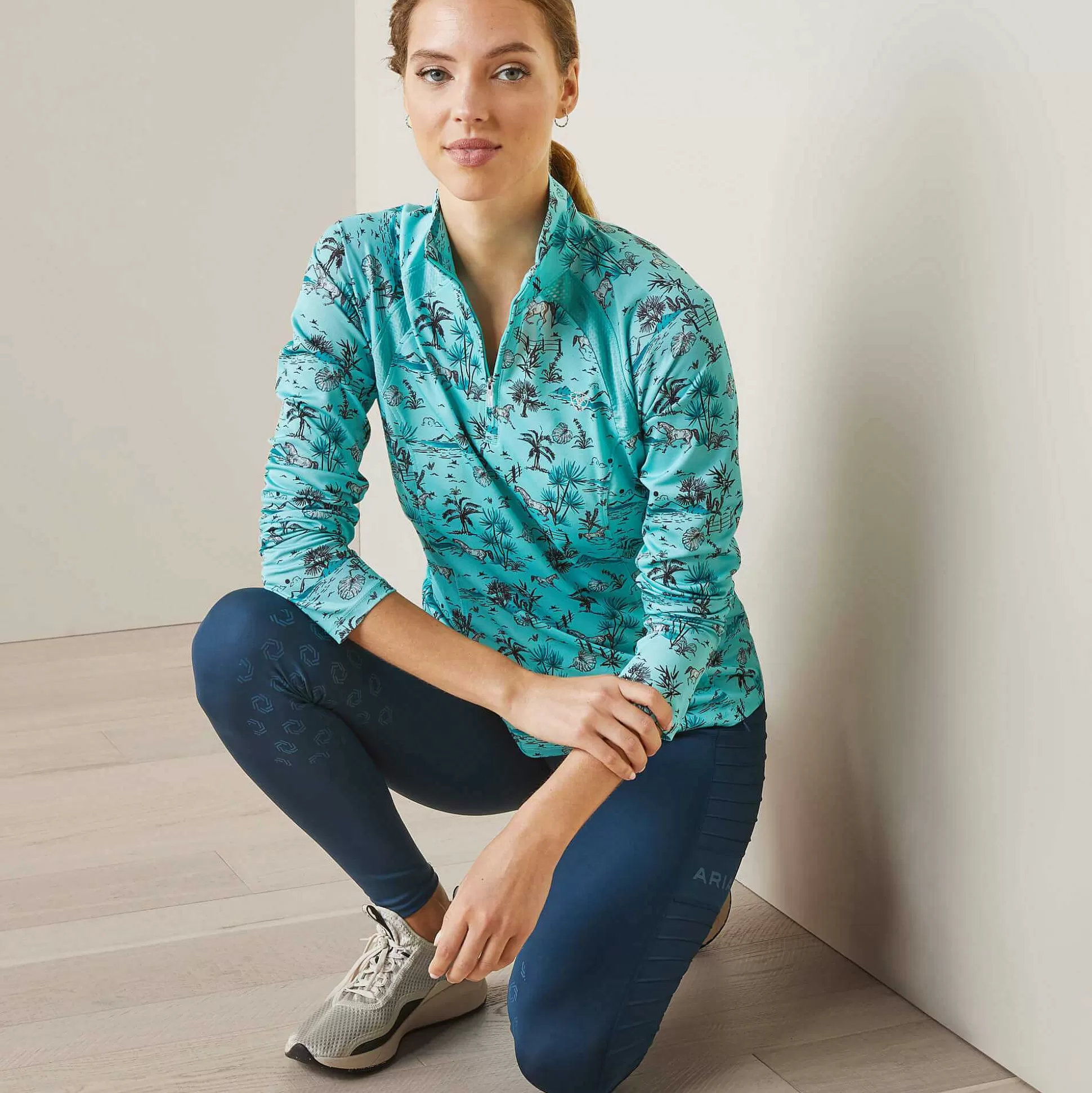 ariat T-Shirts & Tops*Sunstopper 2.0 1/4 Zip Baselayer