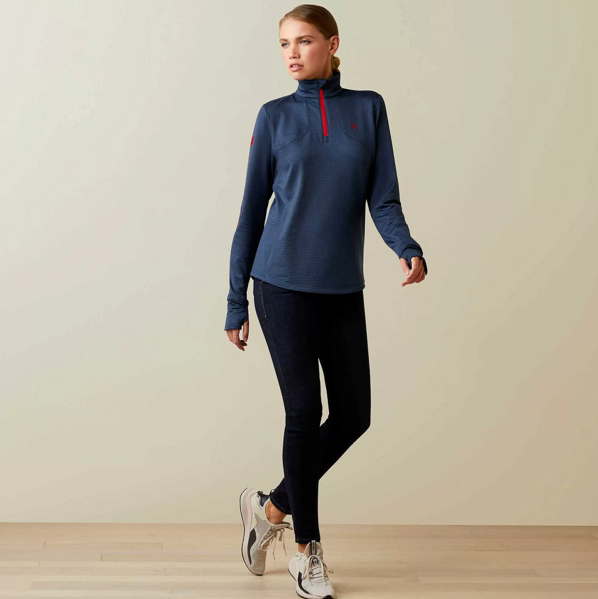 ariat T-Shirts & Tops*Team Gridwork 1/4 Zip Baselayer
