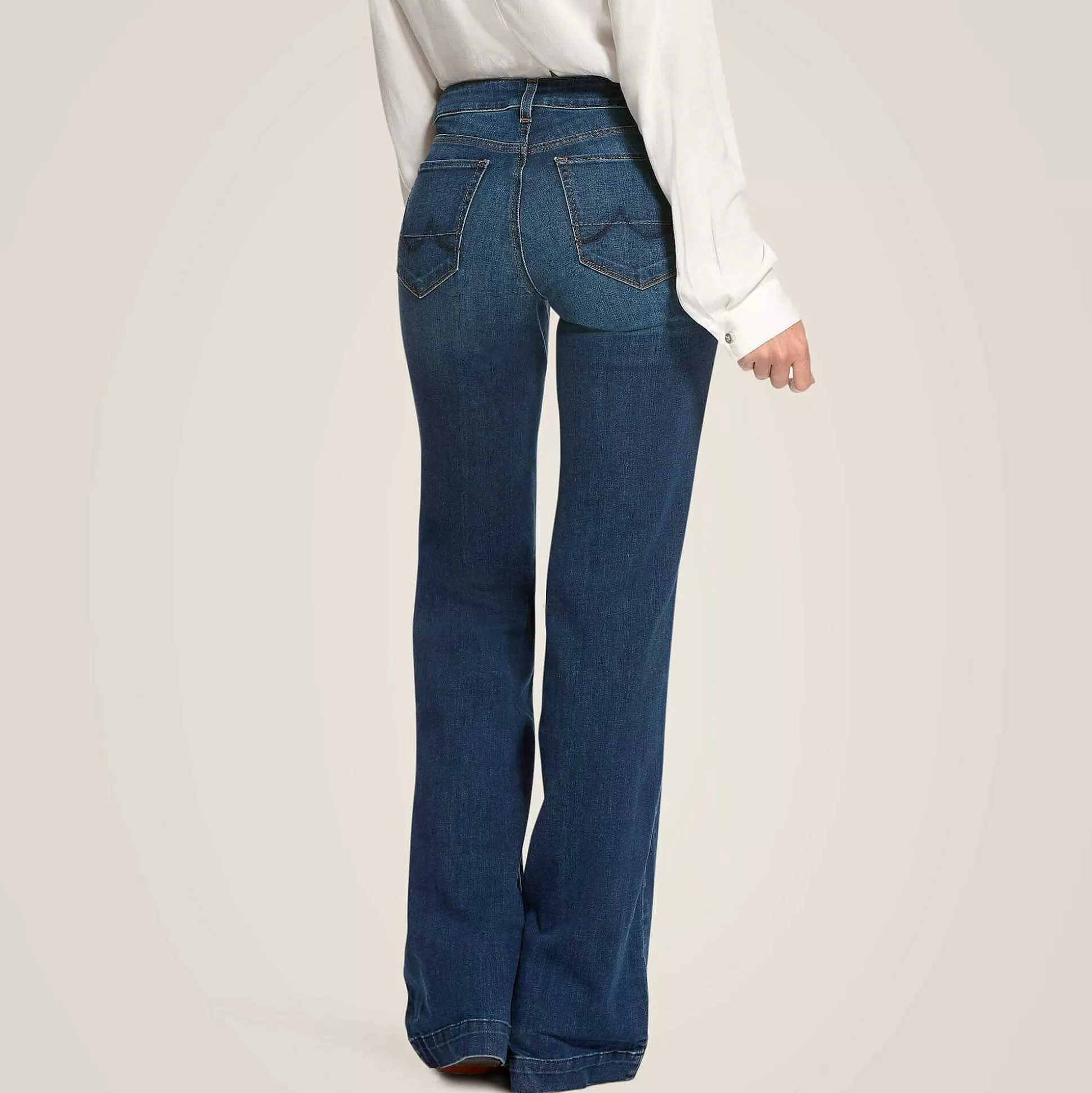 ariat Denim*Trouser Mid Rise Stretch Kelsea Wide Leg Jean