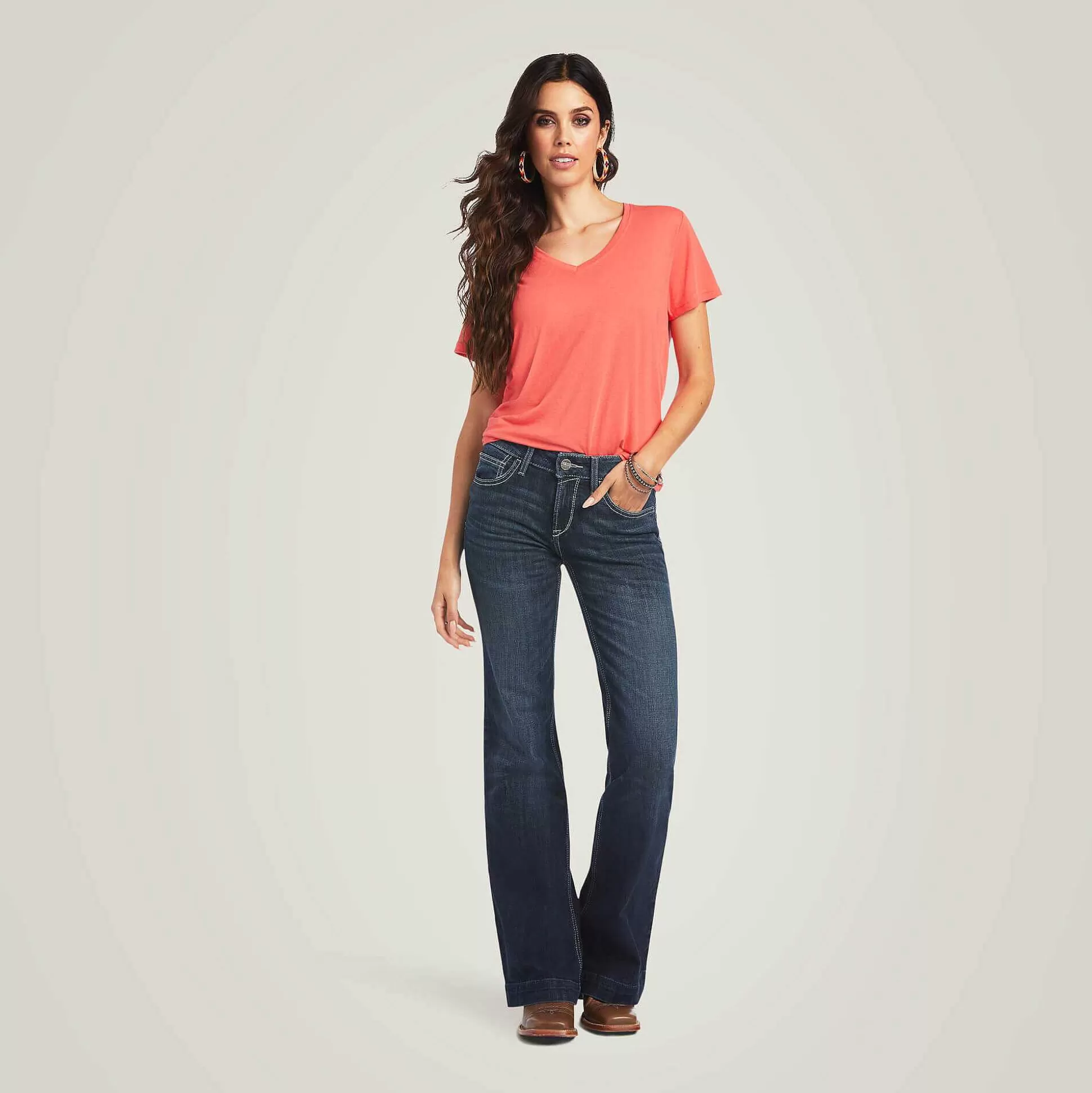 ariat Denim*Trouser Perfect Rise Aisha Wide Leg Jean