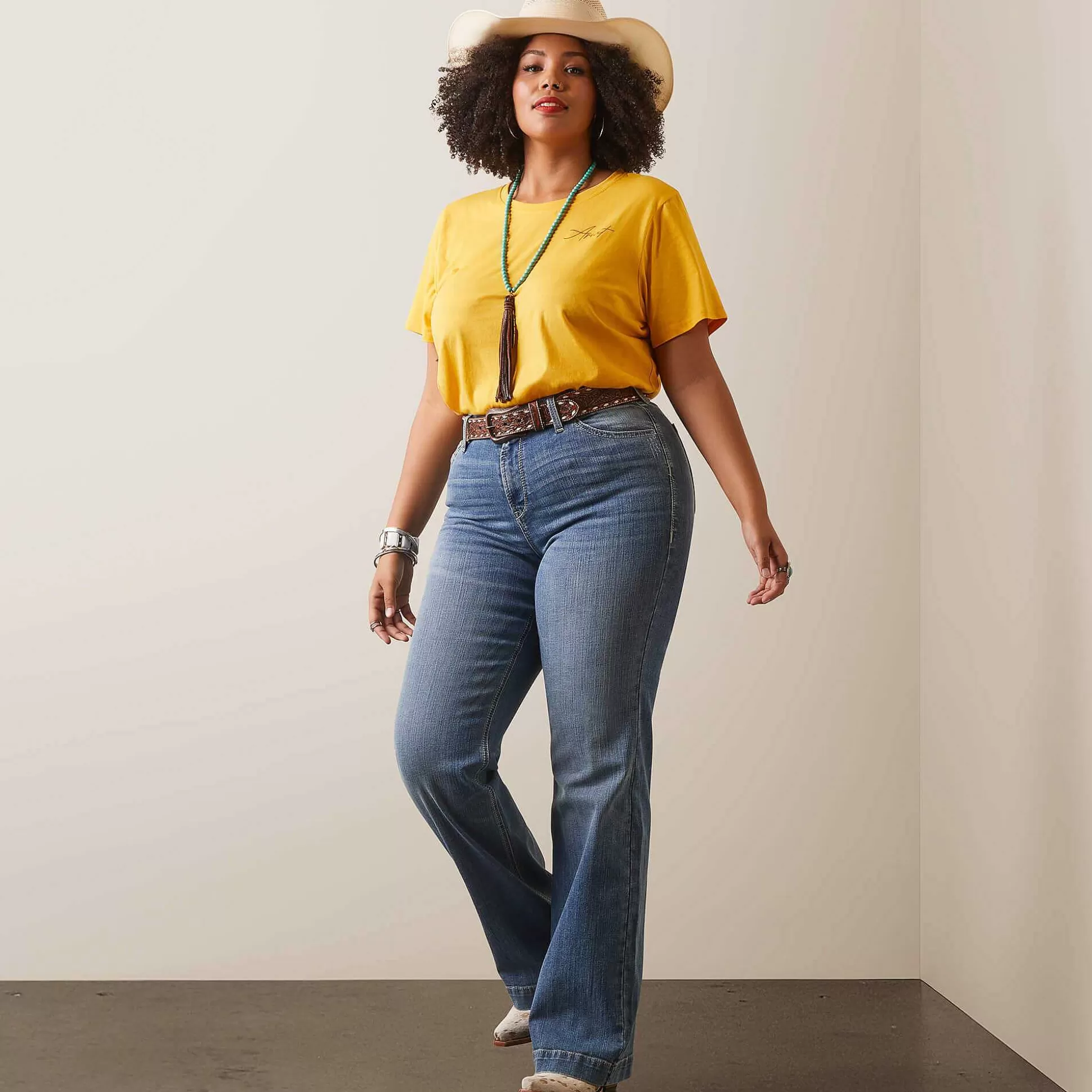ariat Denim*Trouser Perfect Rise Angelina Wide Leg Jean