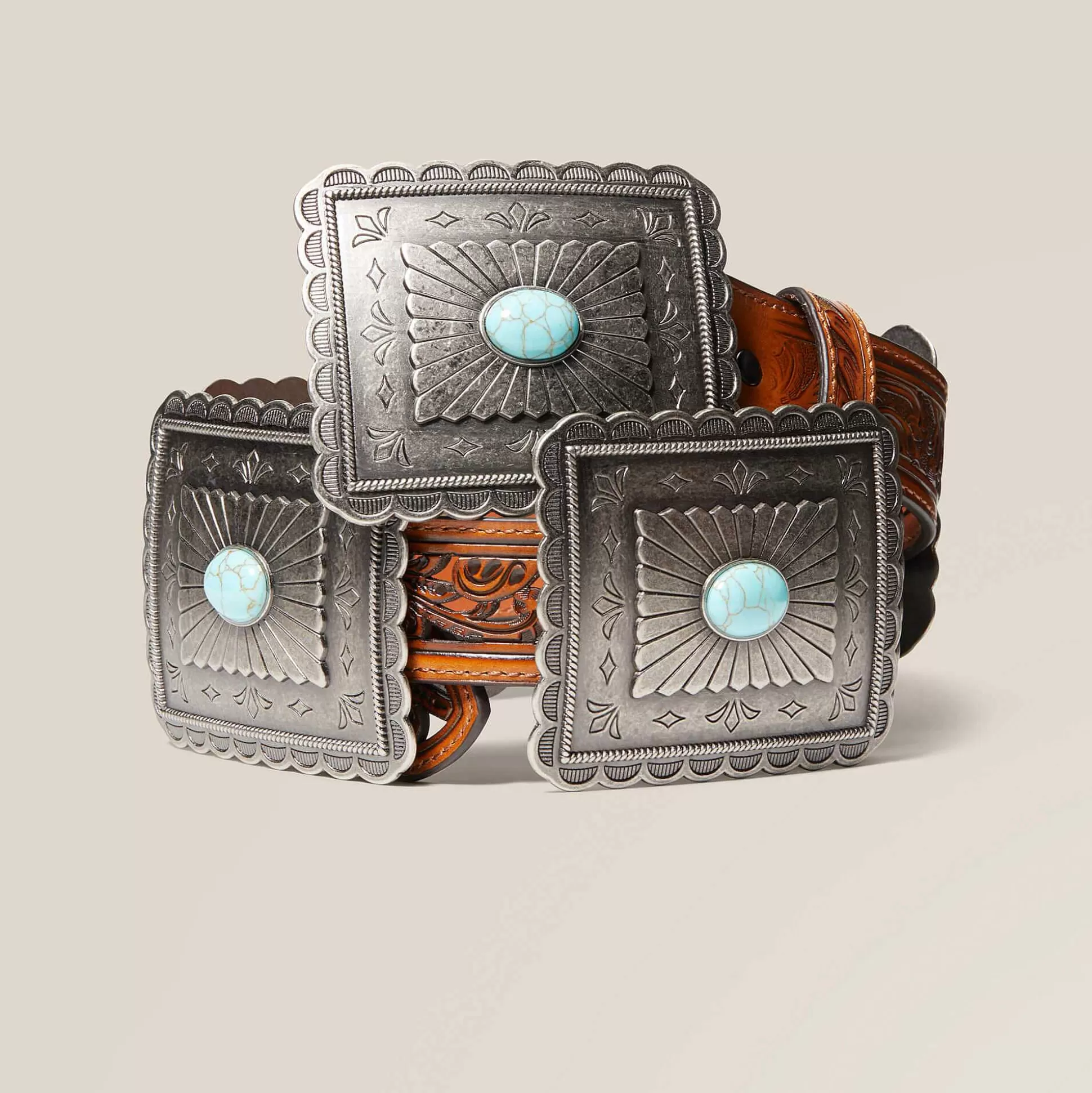 ariat Belts*Turquoise Burst Concho Belt