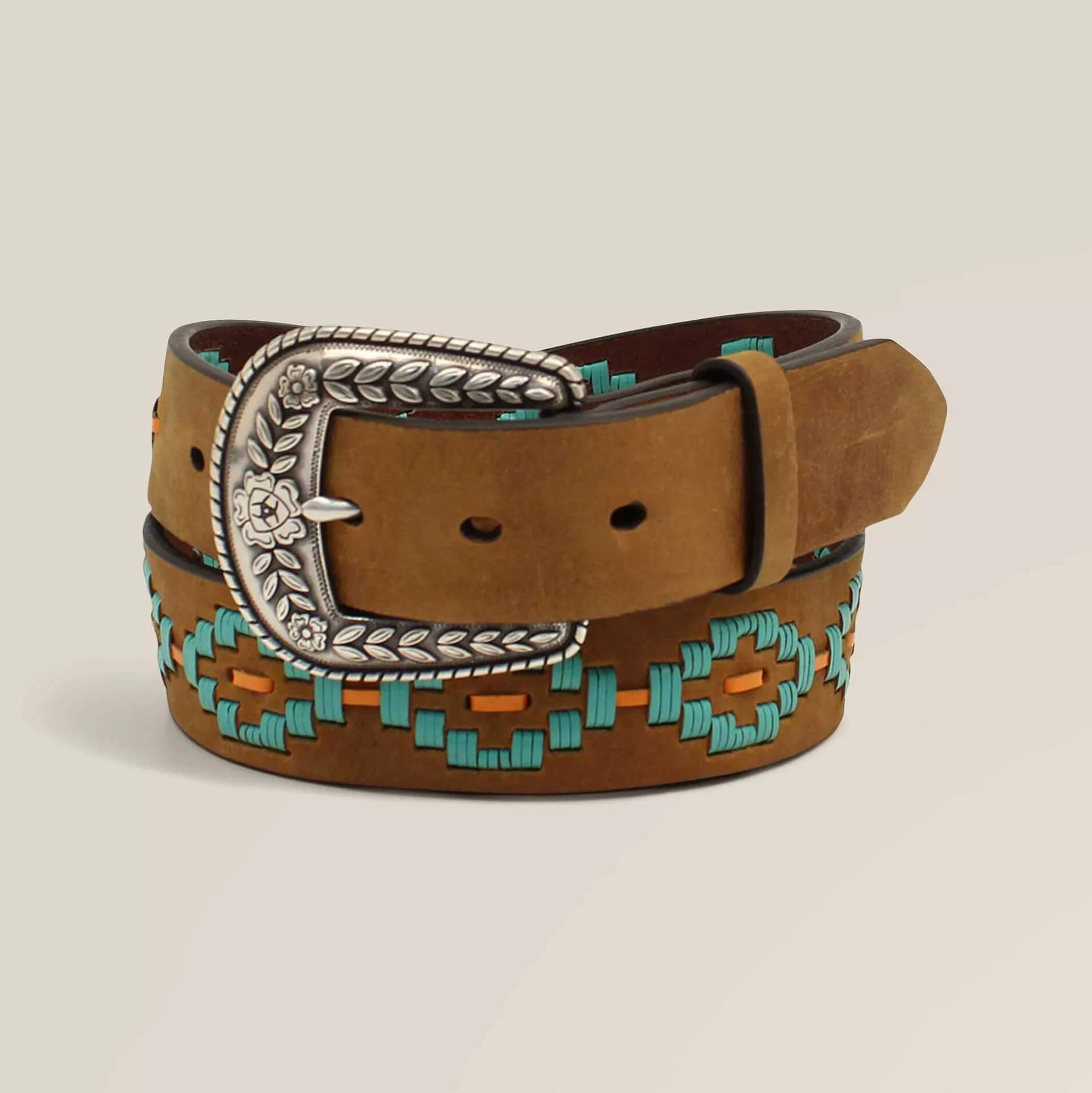 ariat Belts*Turquoise Diamond Embroidery Belt