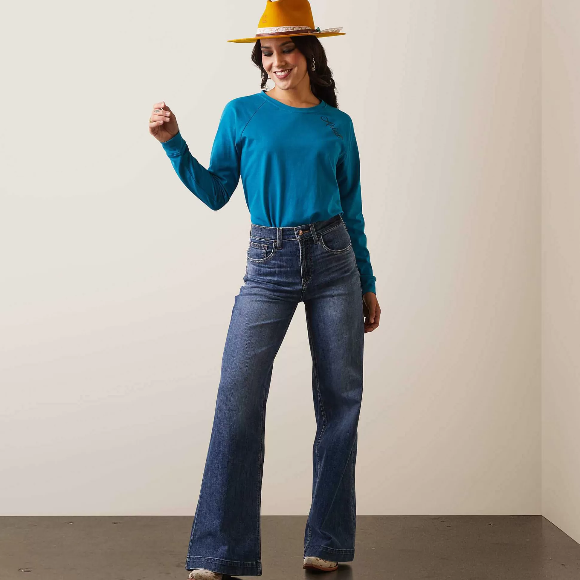 ariat Denim*Ultra High Rise Jazmine Wide Leg Jean