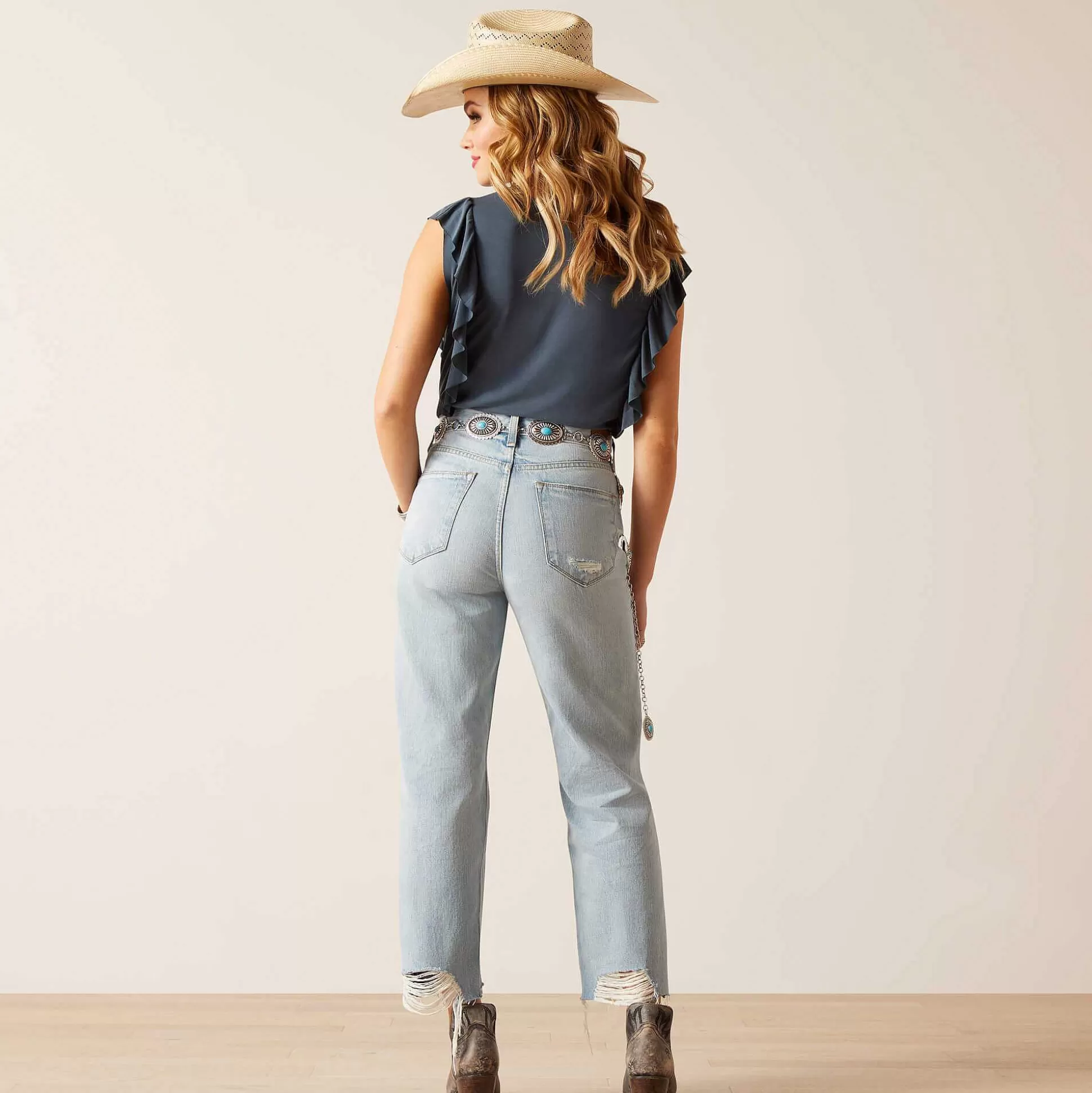 ariat Denim*Ultra High Rise Tomboy Straight Jean