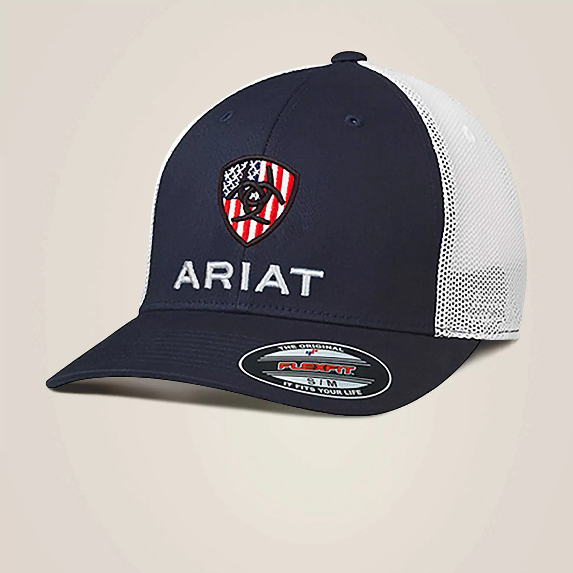 ariat Hats & Caps*Usa Flag Shield Logo Cap