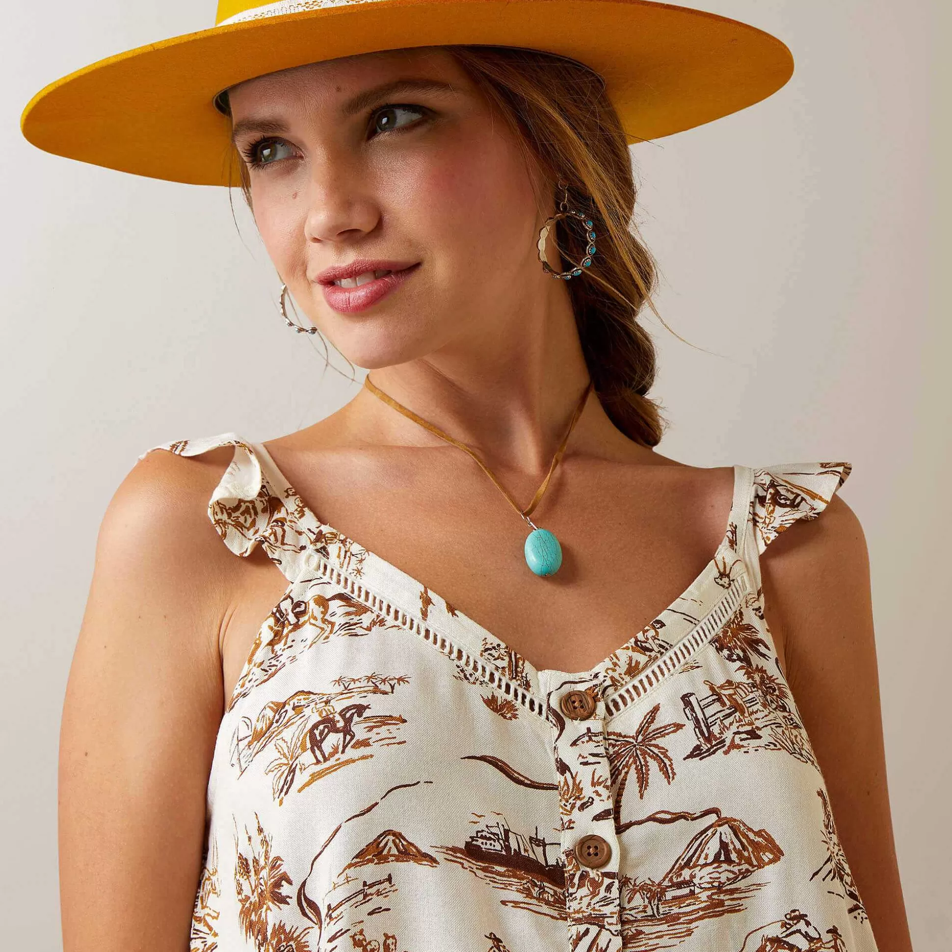 ariat T-Shirts & Tops*Western Aloha Top
