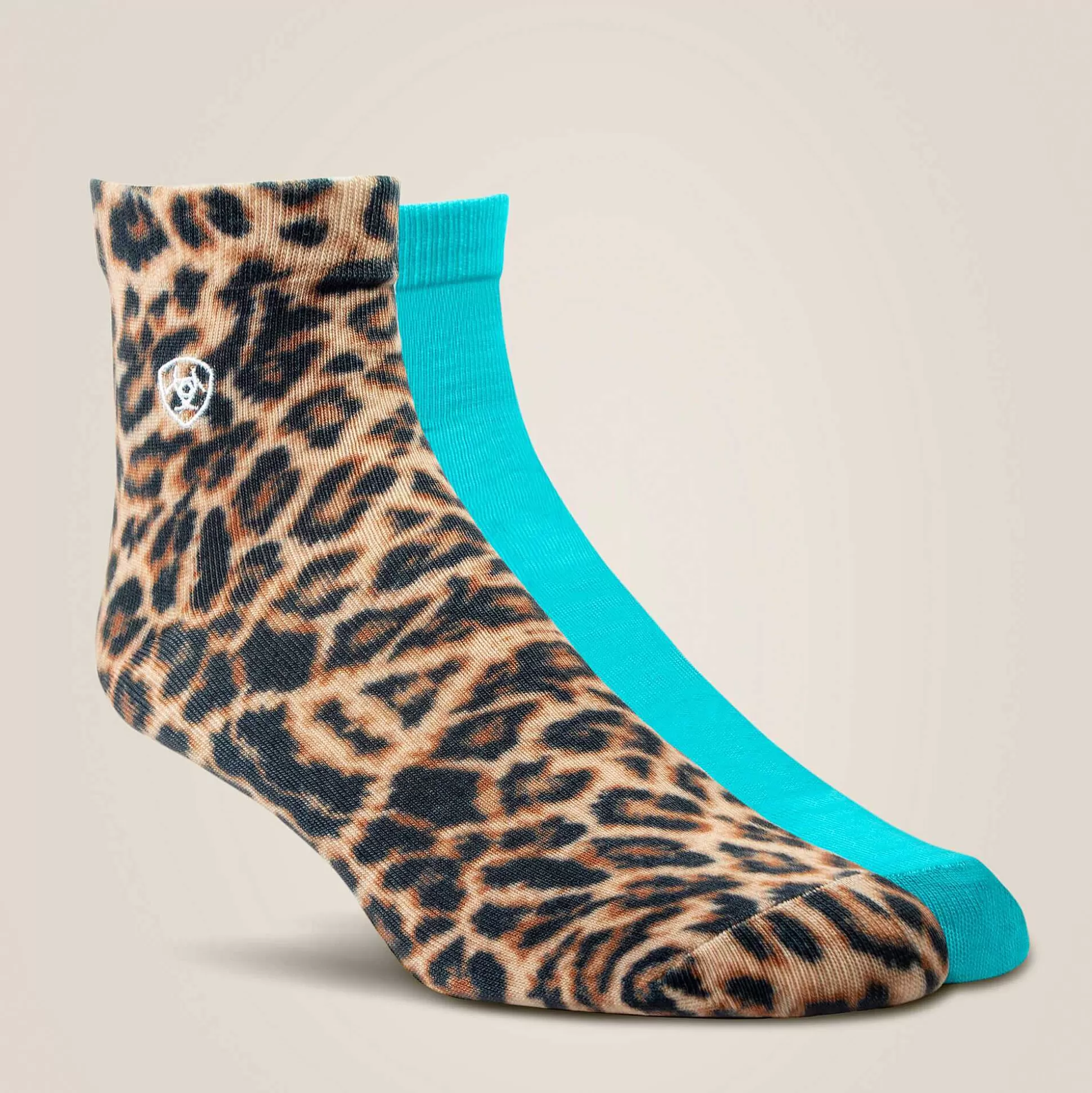 ariat Socks*Wild Thing Ankle Sock 2 Pair Multi Color Pack