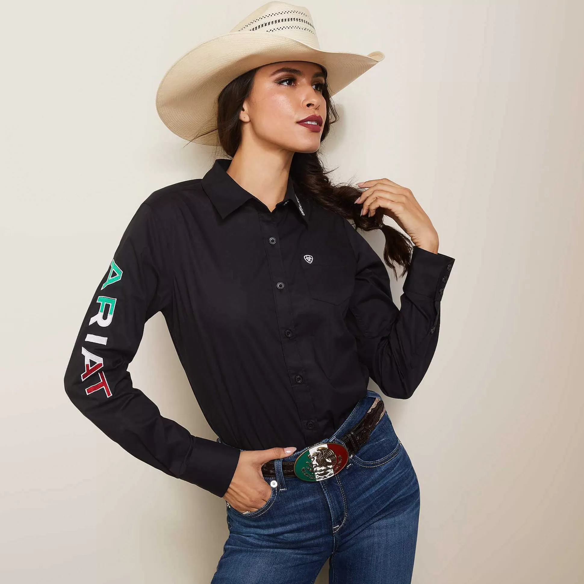 ariat T-Shirts & Tops*Wrinkle Resist Team Kirby Stretch Shirt