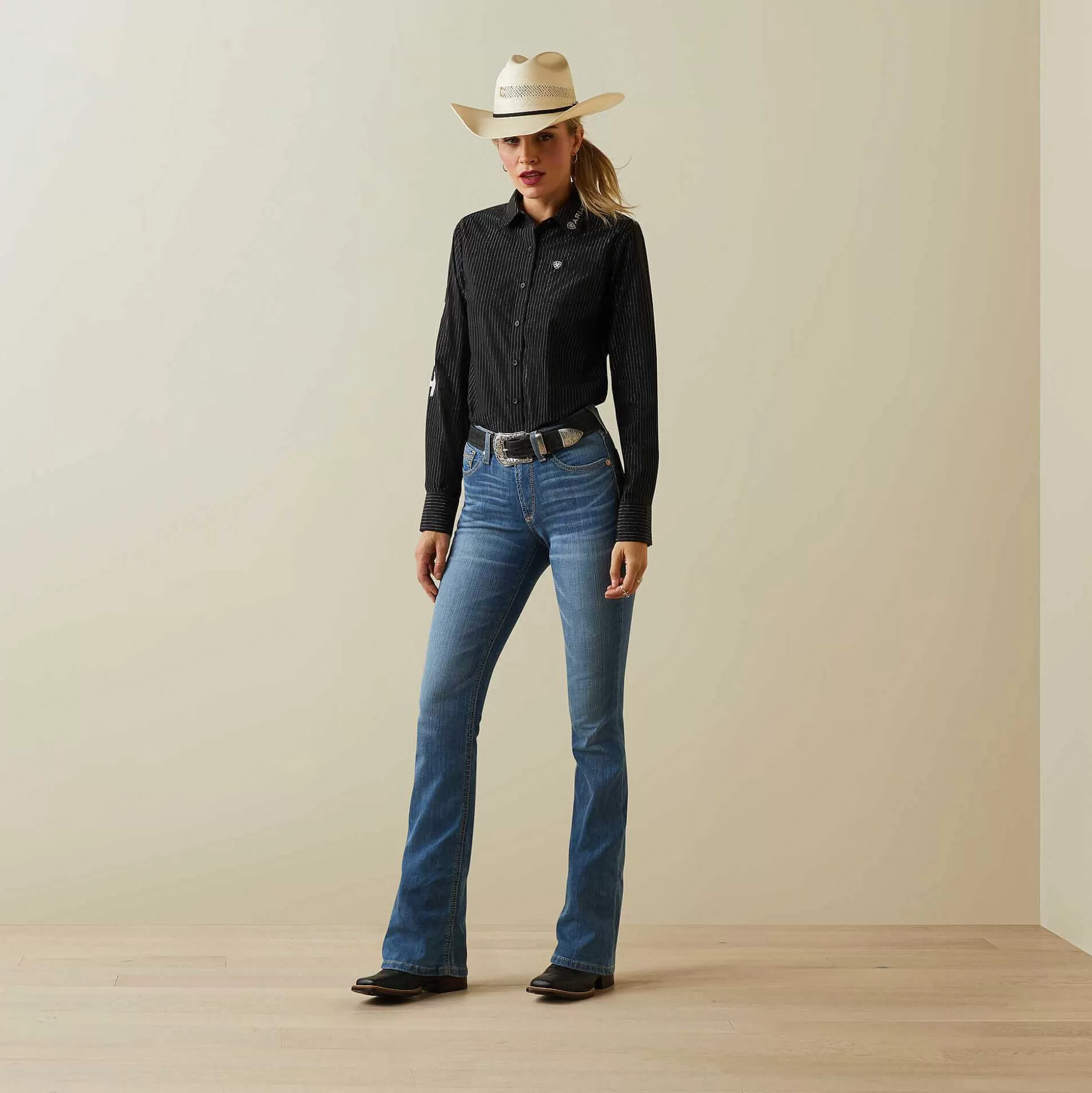 ariat T-Shirts & Tops*Wrinkle Resist Team Kirby Stretch Shirt