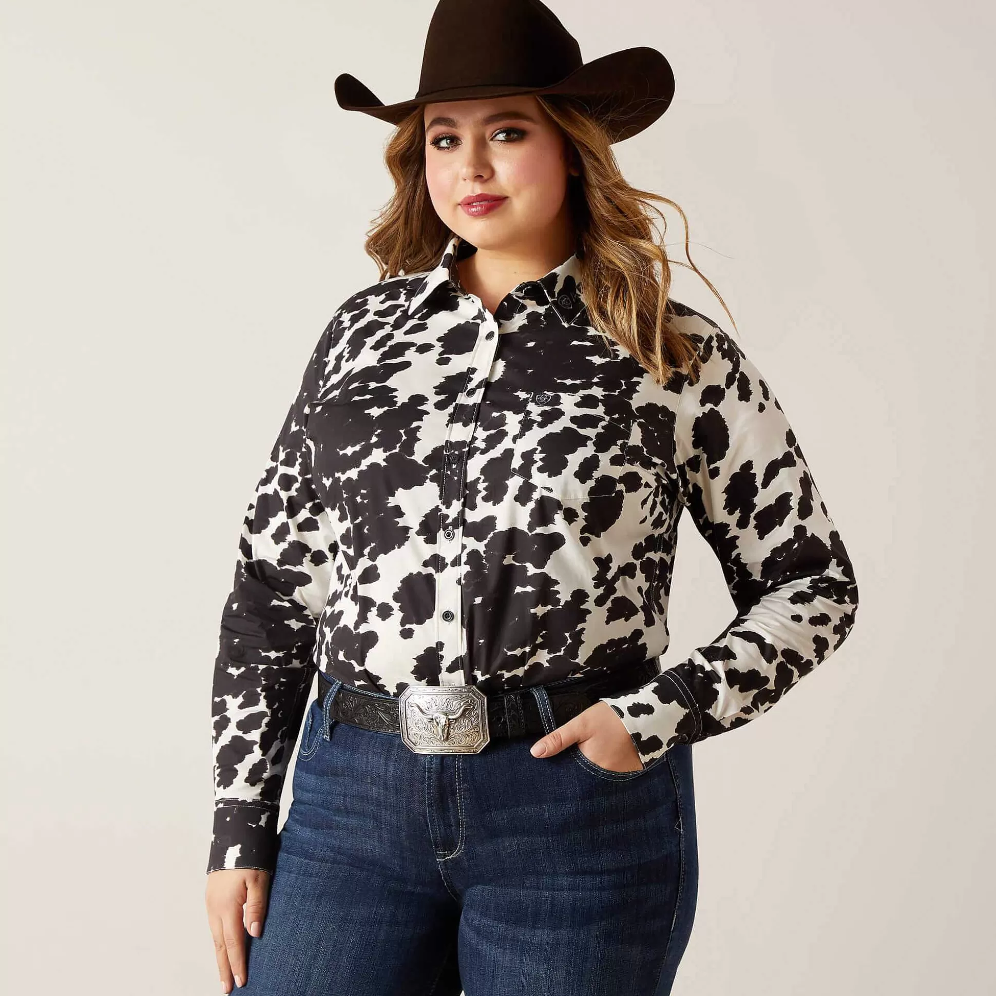 ariat T-Shirts & Tops*Wrinkle Resist Team Kirby Stretch Shirt