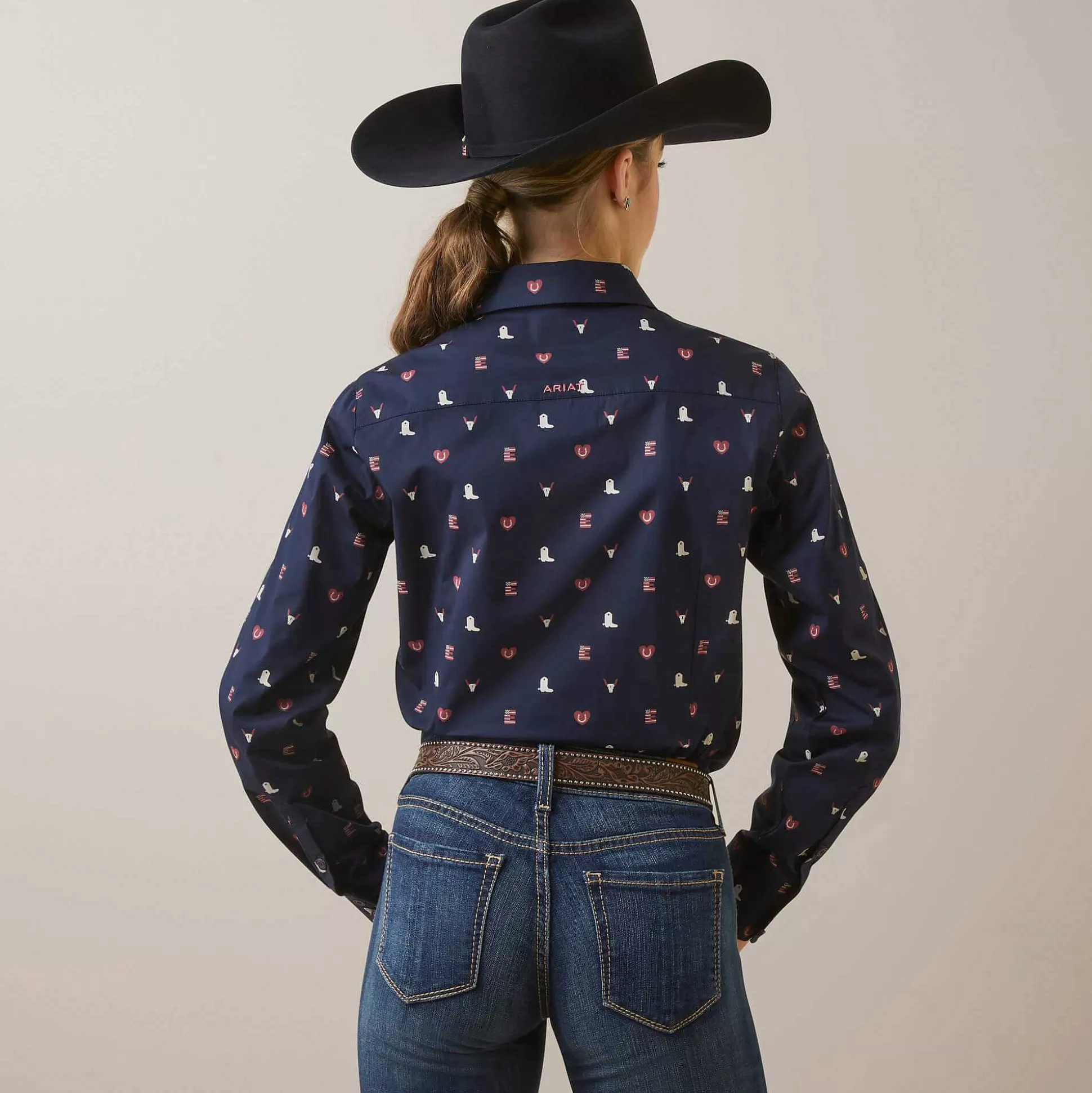 ariat T-Shirts & Tops*Wrinkle Resist Team Kirby Stretch Shirt